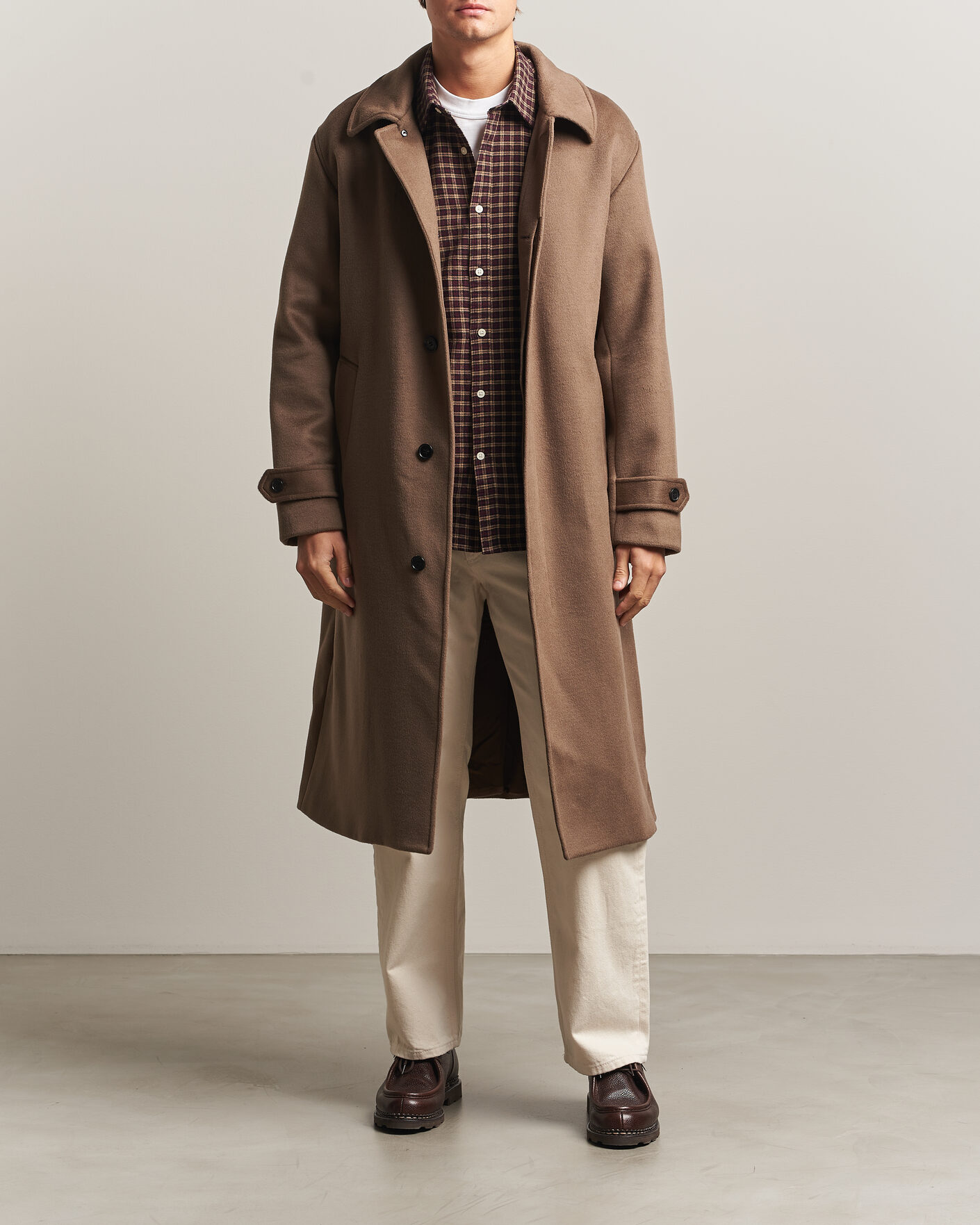 Herre | Jakker | NN07 | Gibson Wool/Cashmere Coat Desert Clay
