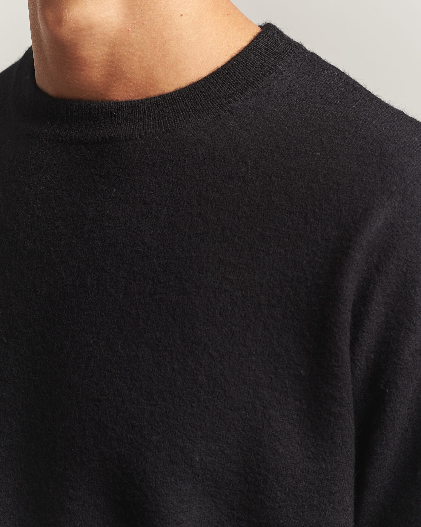 Herre | Trøjer | NN07 | Jasper Soft Boiled Wool Sweater Black