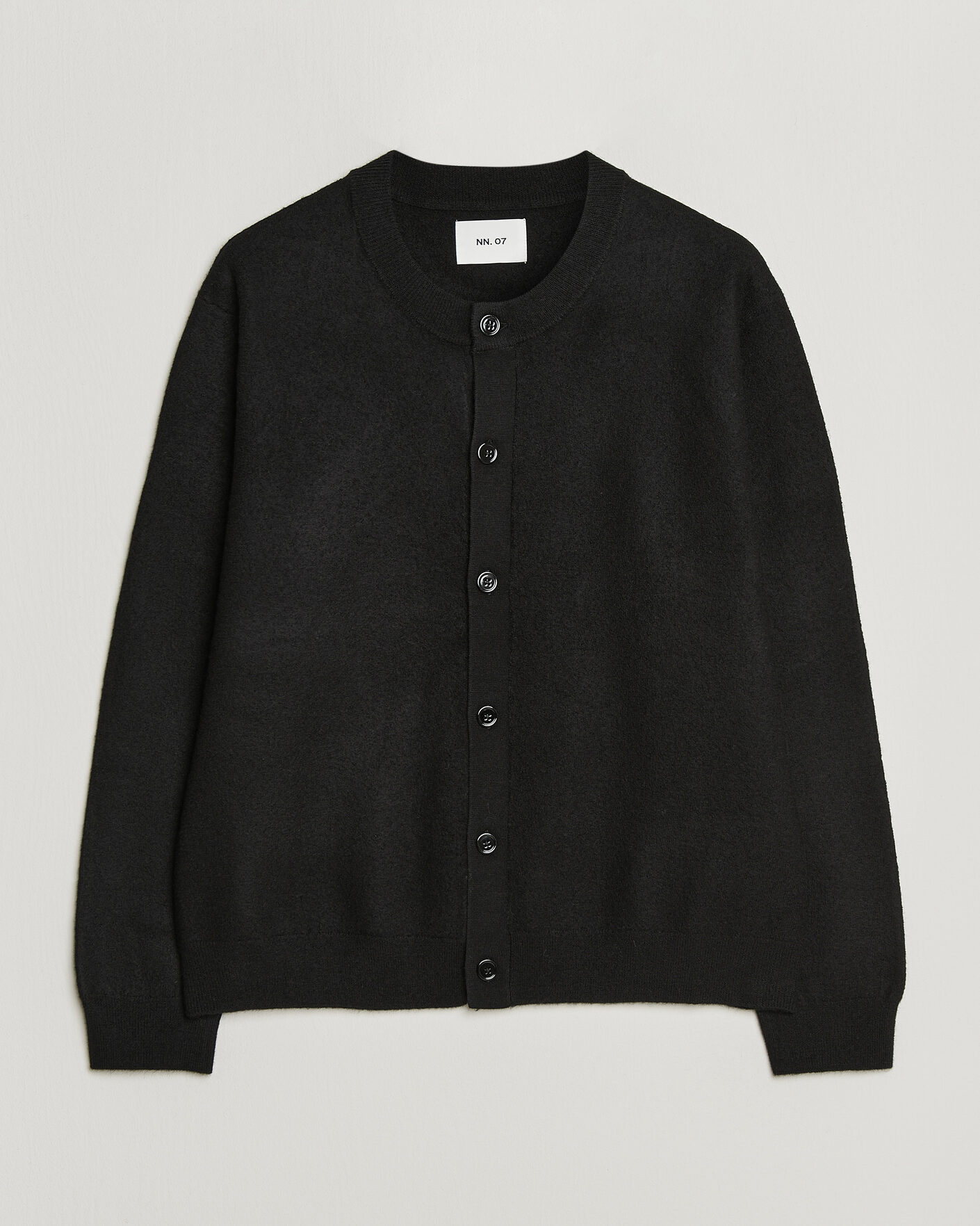 Herre | Trøjer | NN07 | Jasper Soft Boiled Wool Cardigan Black