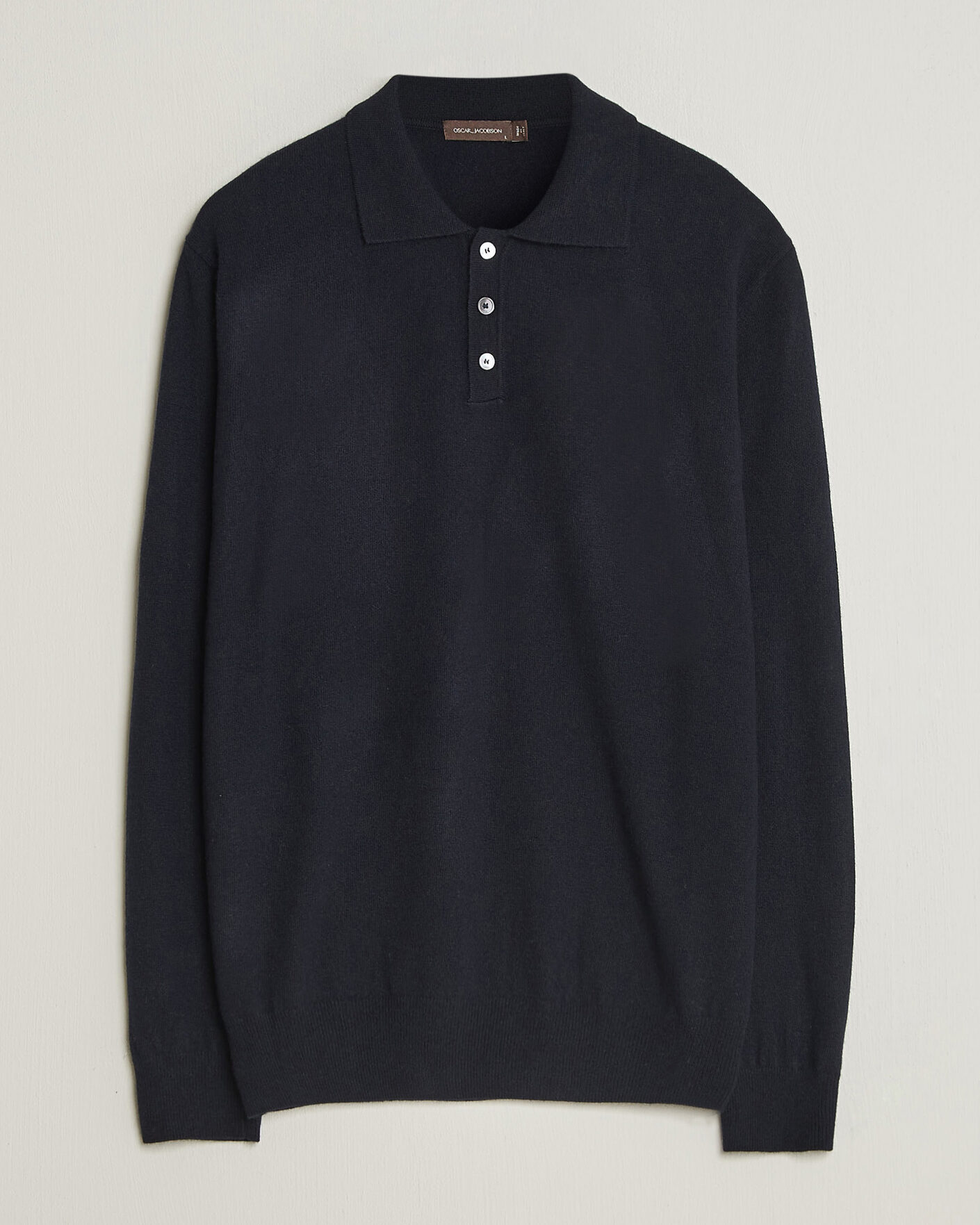 Herre | Trøjer | Oscar Jacobson | Pepe Wool/Cashmere Polo Navy