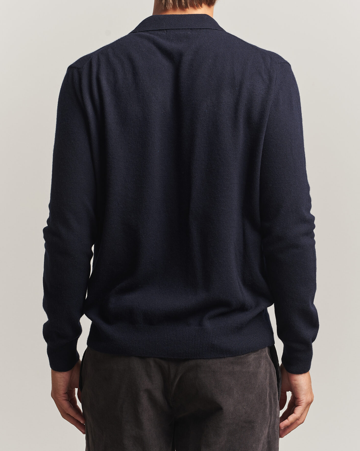 Herre | Trøjer | Oscar Jacobson | Pepe Wool/Cashmere Polo Navy
