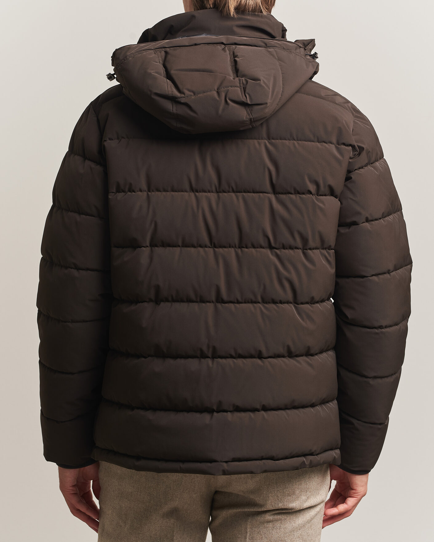 Herre | Jakker | Oscar Jacobson | Hooded Puffer Jacket Brown