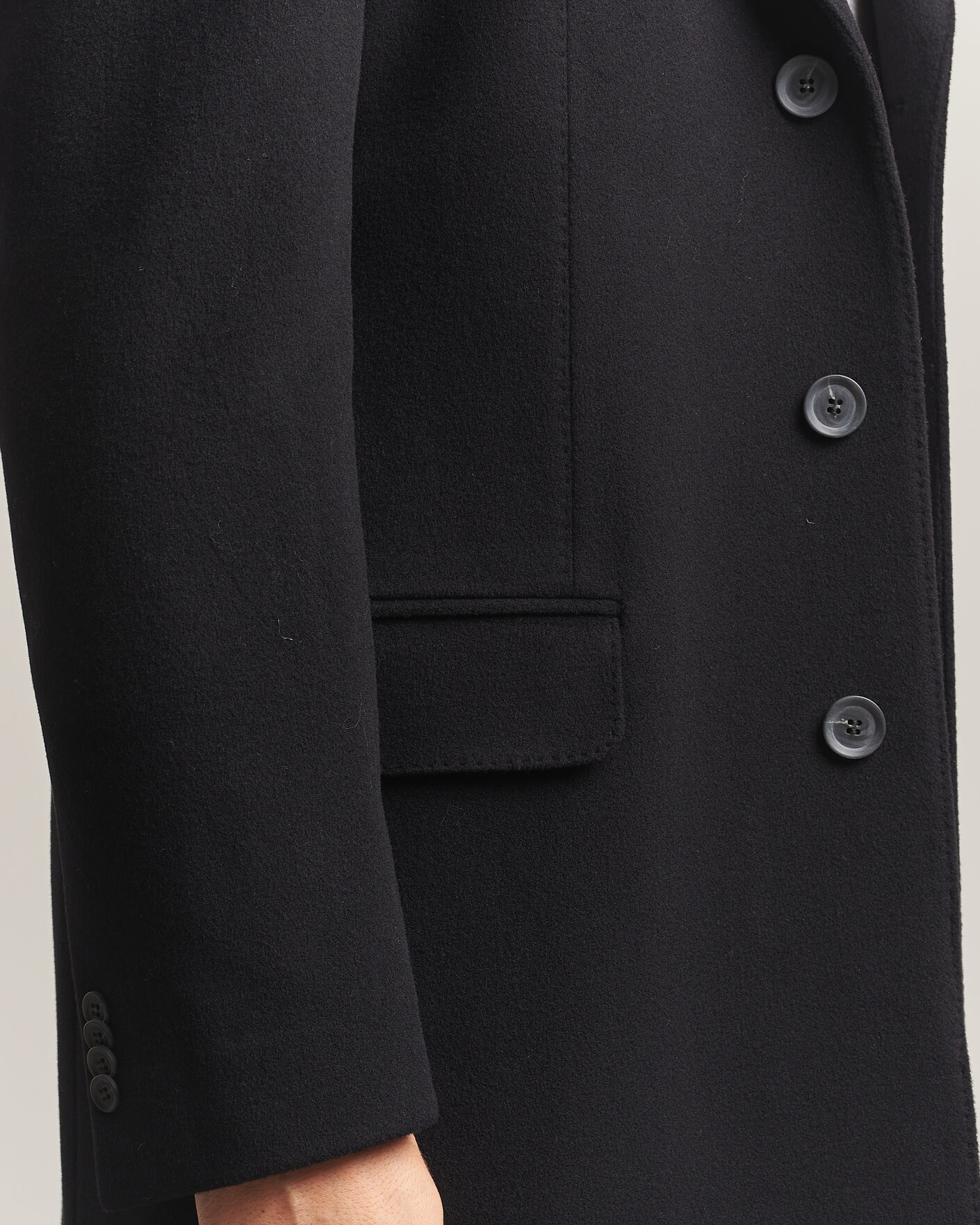 Herre | Jakker | Oscar Jacobson | Sergio Wool Coat Black