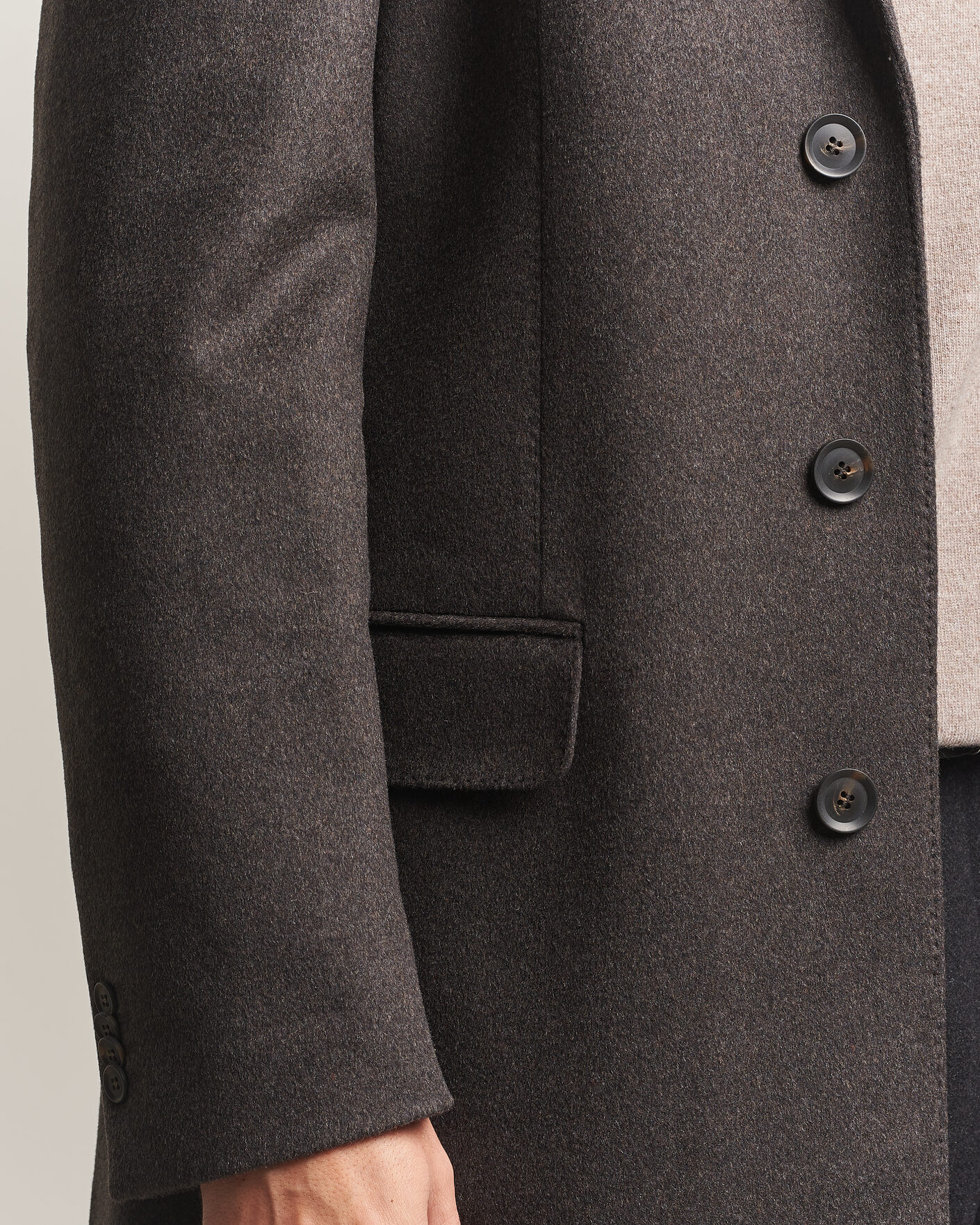 Herre | Jakker | Oscar Jacobson | Sergio Wool Coat Brown
