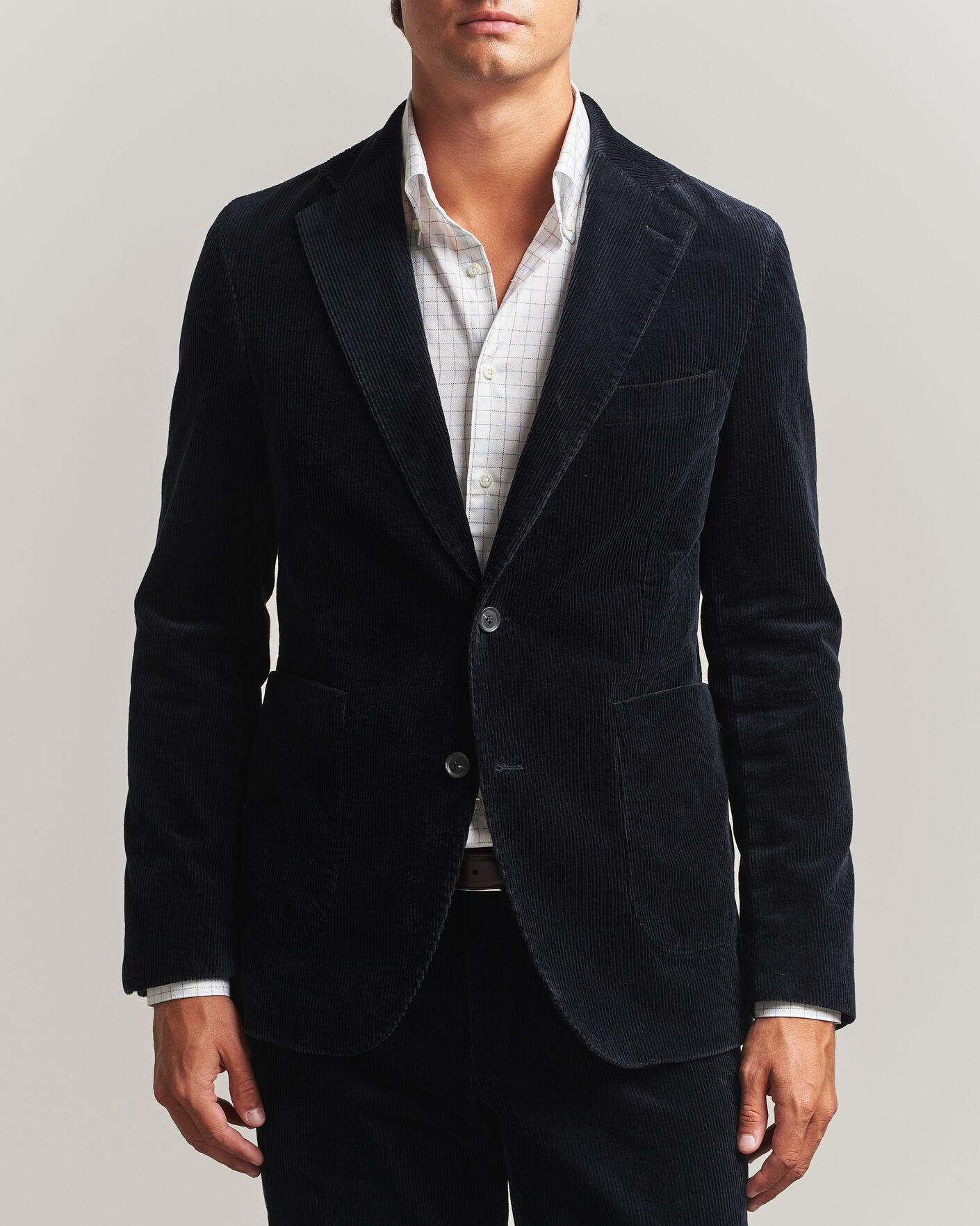Herre | Blazere & jakker | Oscar Jacobson | Fogerty Patch Pocket Cord Blazer Navy