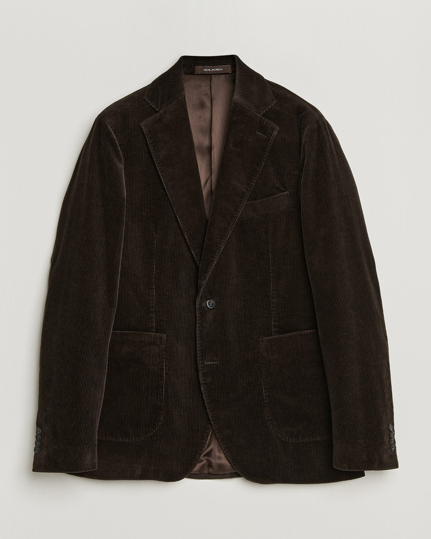 Herre | Blazere & jakker | Oscar Jacobson | Fogerty Patch Pocket Cord Blazer Dark Brown