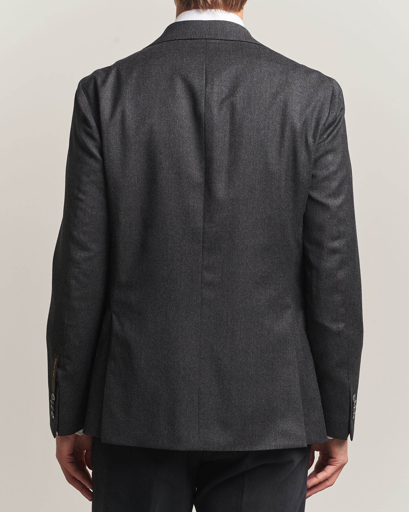 Herre | Blazere & jakker | Oscar Jacobson | Fogerty Wool Flannel Blazer Charcoal