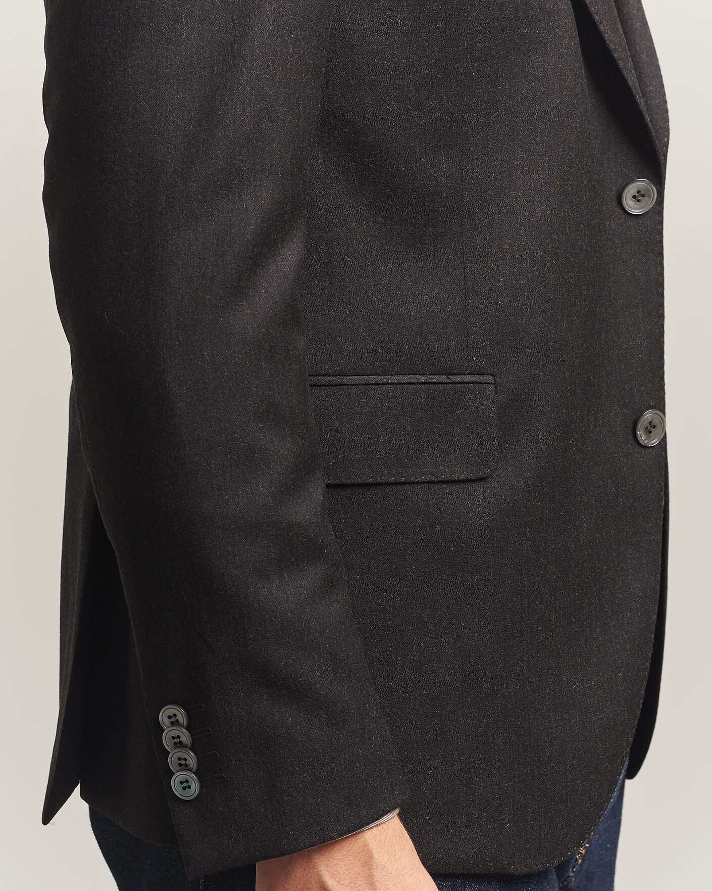 Herre | Blazere & jakker | Oscar Jacobson | Fogerty Wool Flannel Blazer Brown