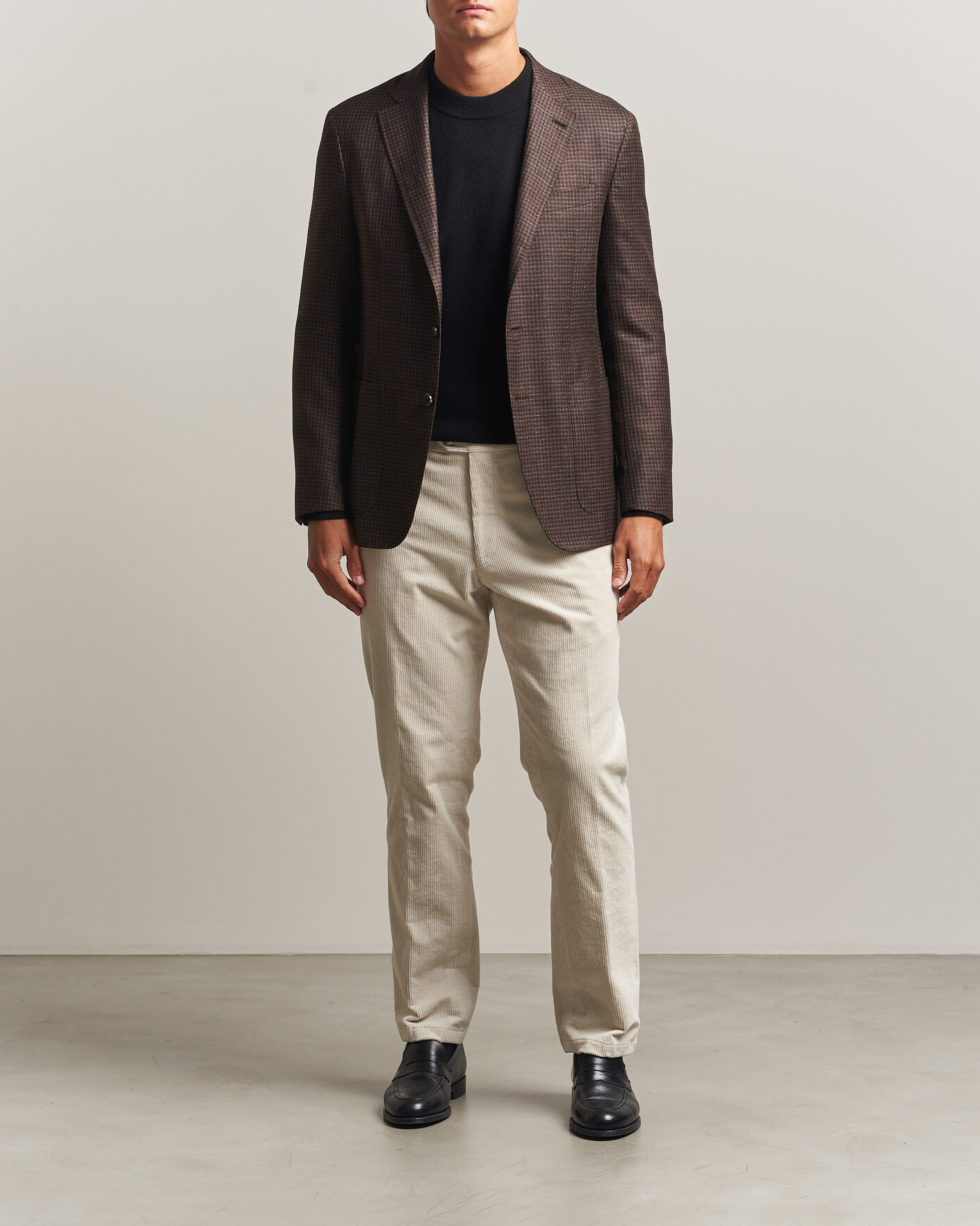 Herre | Bukser | Oscar Jacobson | Dandy Corduroy Trousers White