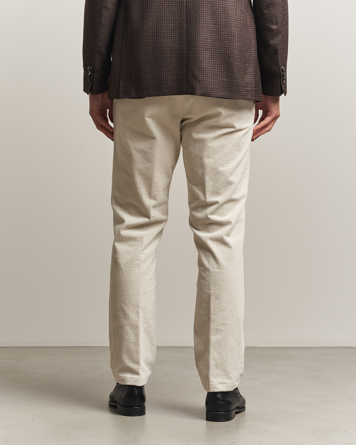 Herre | Bukser | Oscar Jacobson | Dandy Corduroy Trousers White