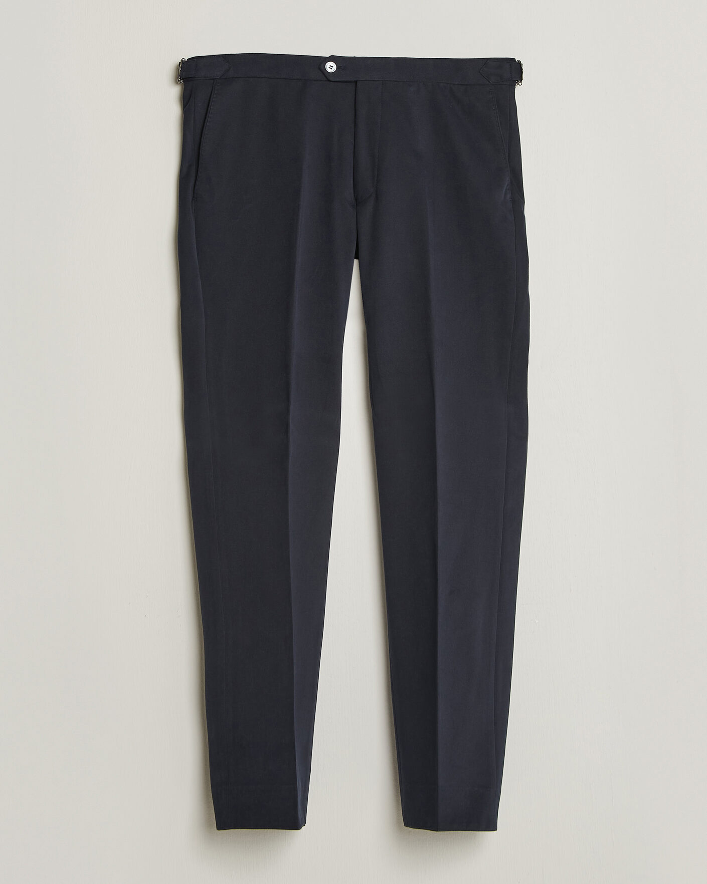 Herre | Bukser | Oscar Jacobson | Dandy Brushed Cotton Trousers Blue