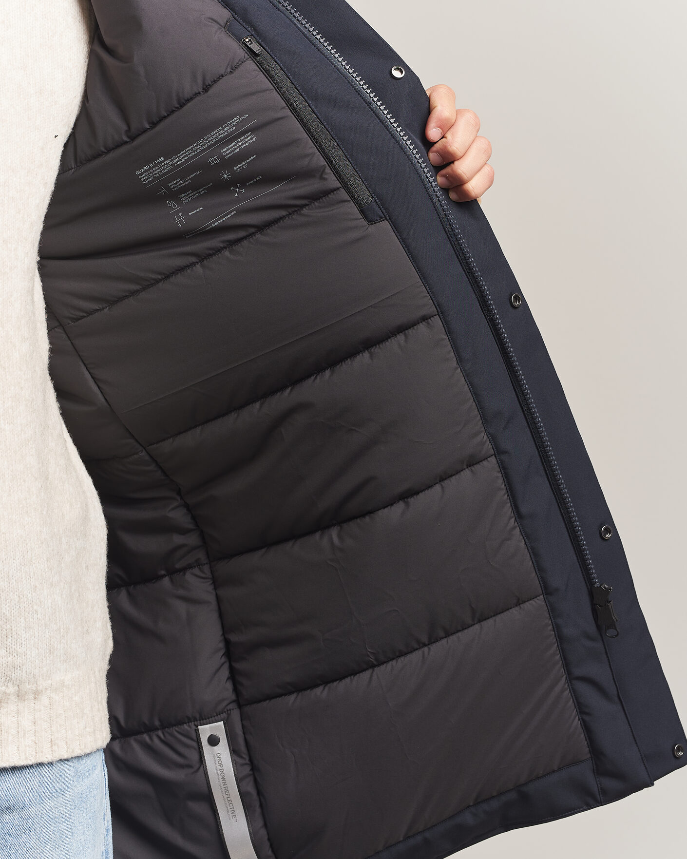 Herre | Jakker | Scandinavian Edition | Guard II Padded Parka Midnight Blue