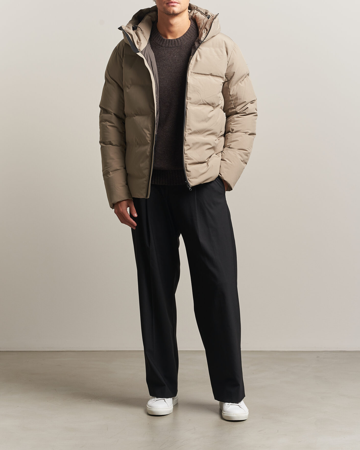 Herre | Jakker | Scandinavian Edition | Torrent II Hooded Puffer Jacket Sand
