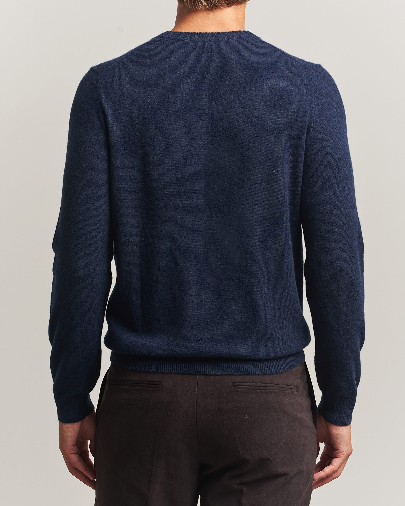 Herre | Trøjer | Stenströms | Cashmere Crewneck Navy