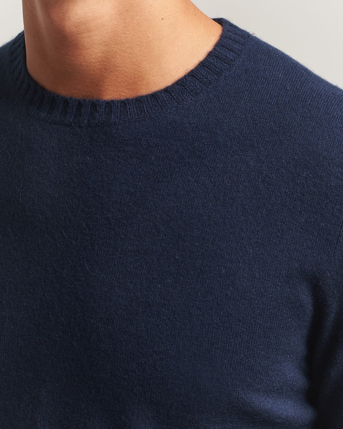 Herre | Trøjer | Stenströms | Cashmere Crewneck Navy