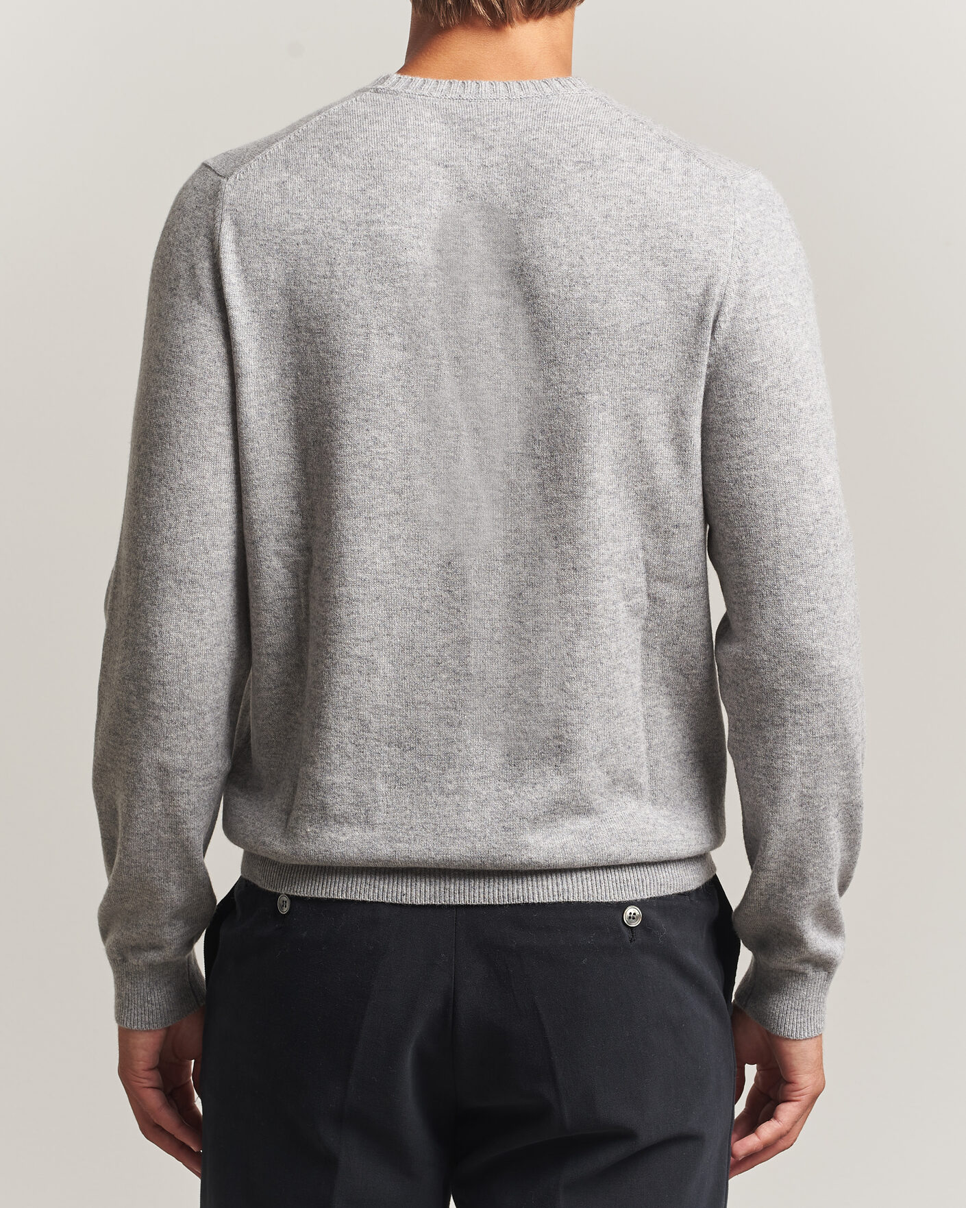 Herre | Trøjer | Stenströms | Cashmere Crewneck Grey
