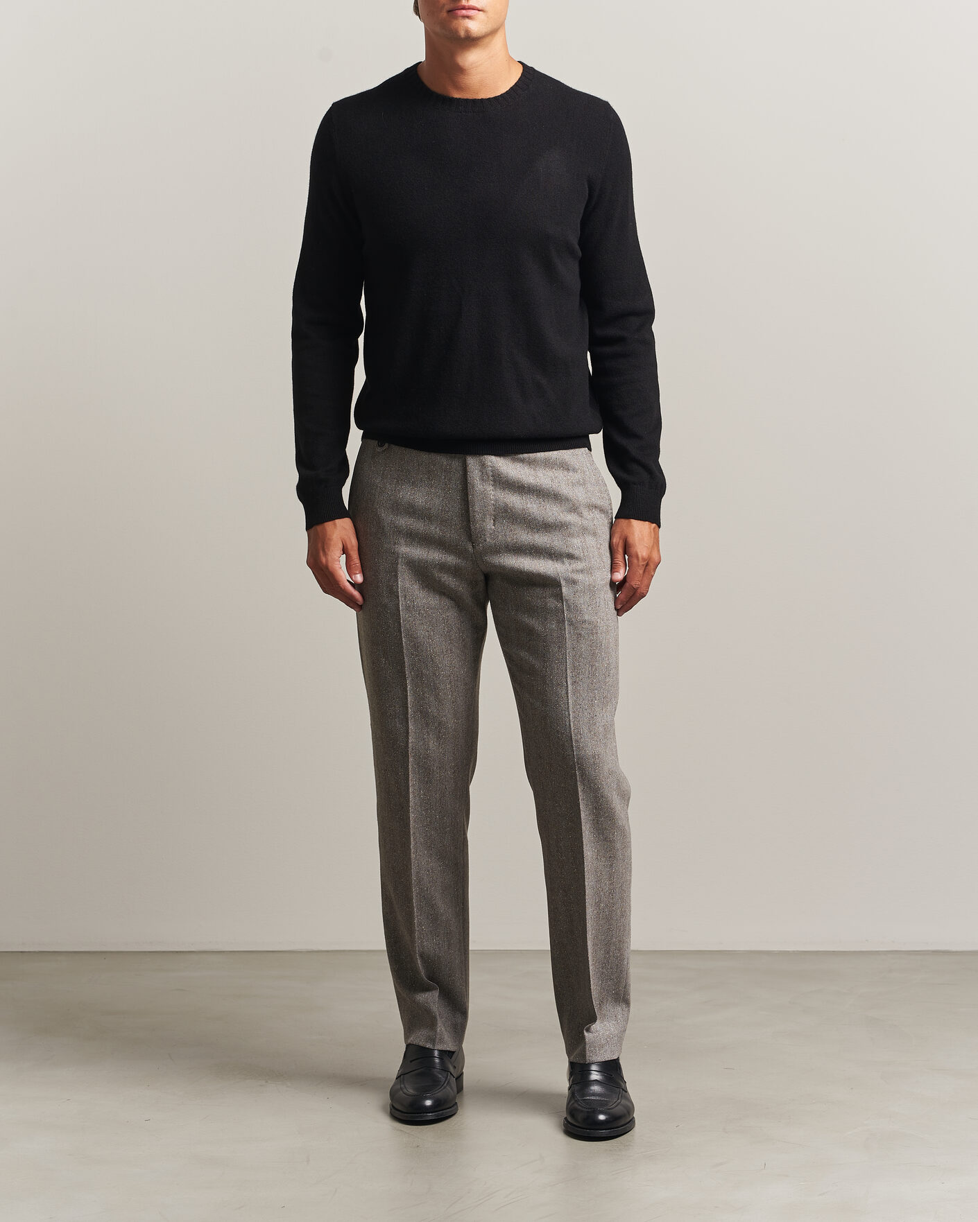 Herre | Trøjer | Stenströms | Cashmere Crewneck Black