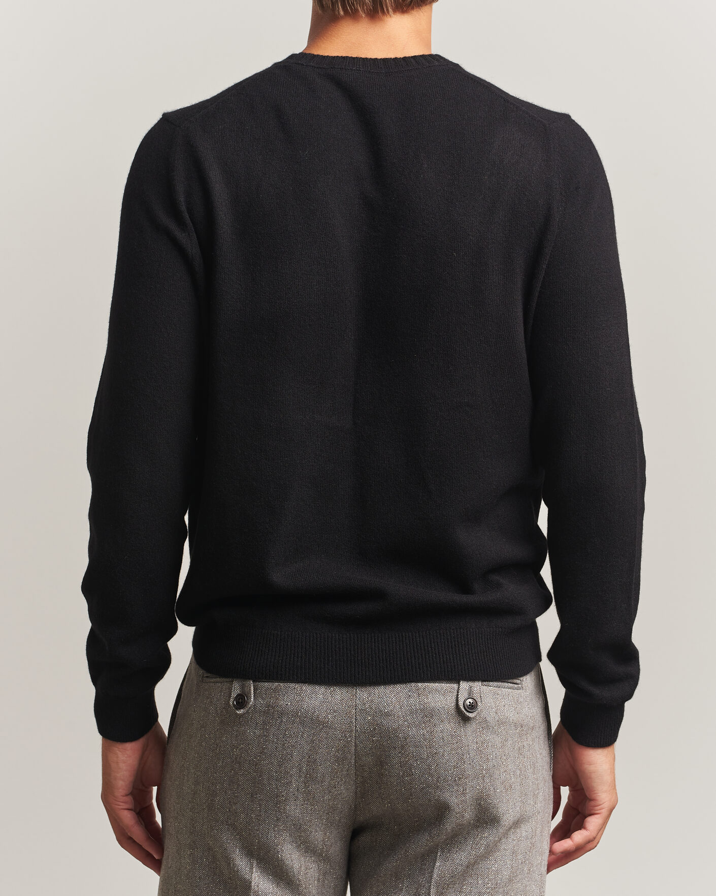 Herre | Trøjer | Stenströms | Cashmere Crewneck Black