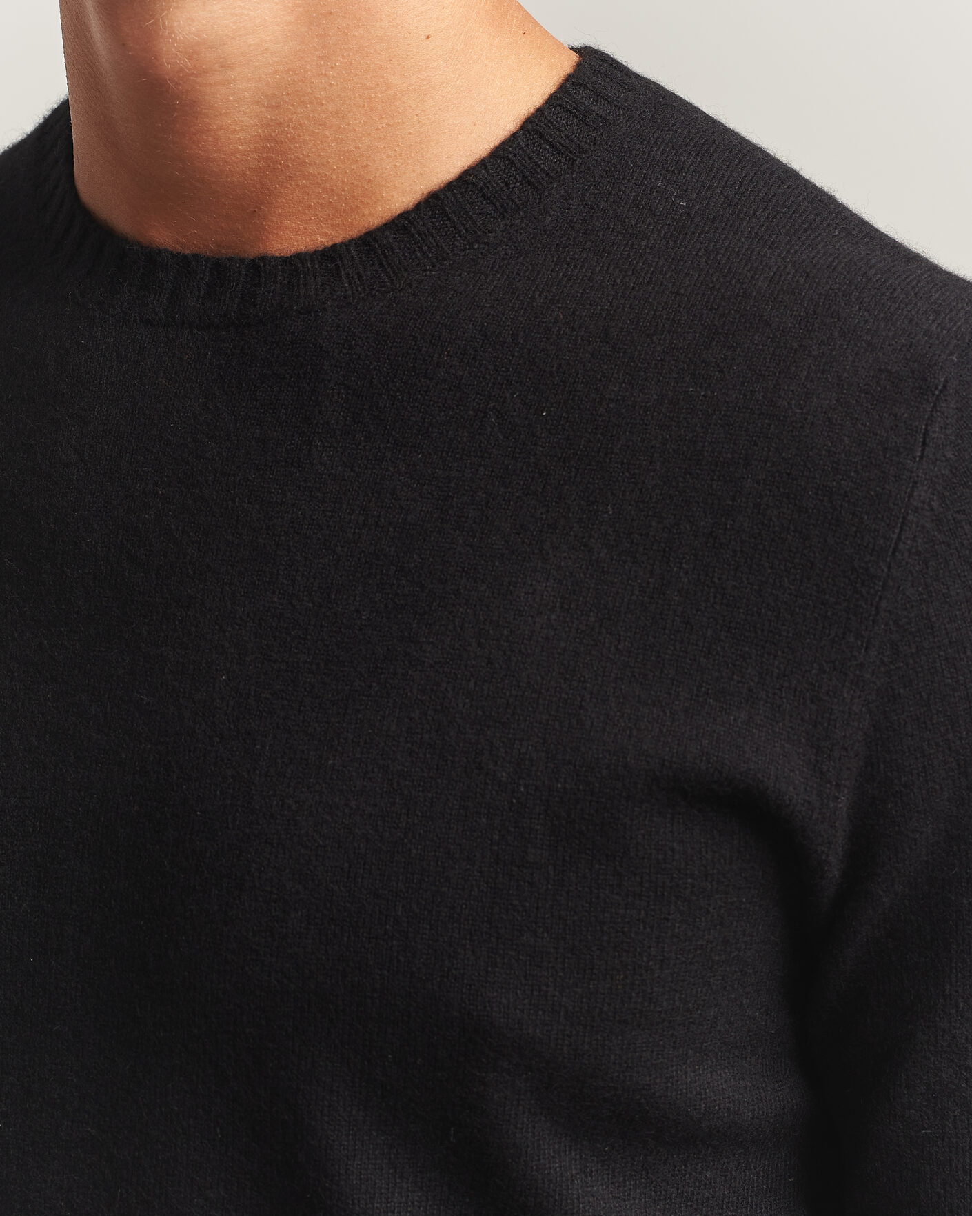 Herre | Trøjer | Stenströms | Cashmere Crewneck Black