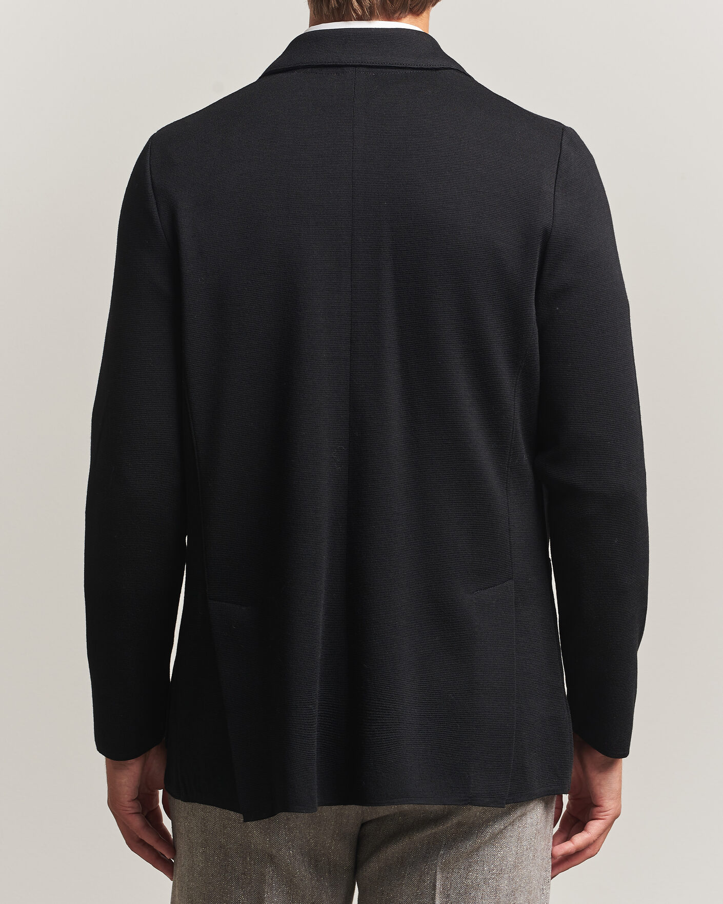 Herre | Blazere & jakker | Stenströms | Milano Knitted Merino Blazer Black