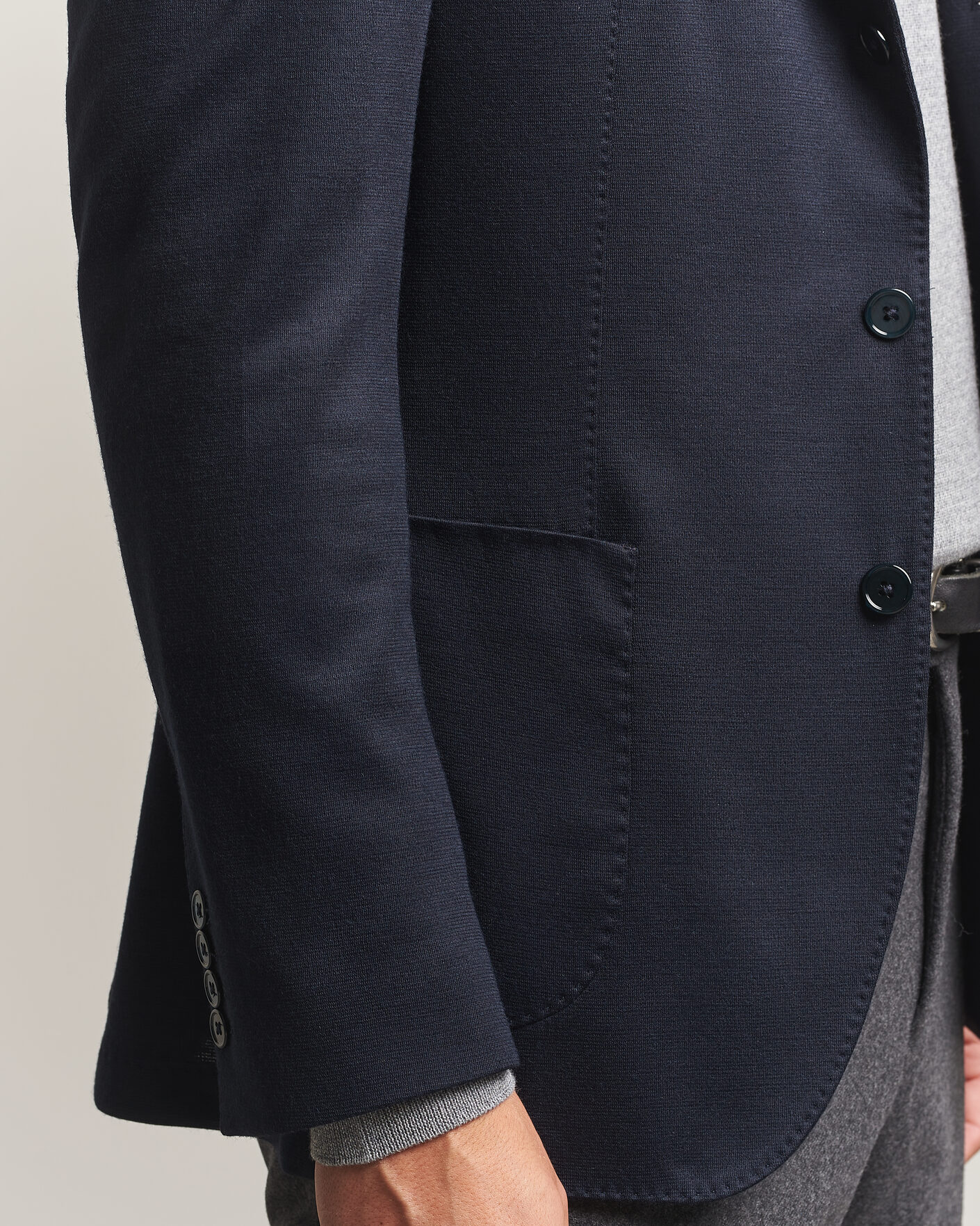 Herre | Blazere & jakker | Stenströms | Wool Jersey Blazer Navy