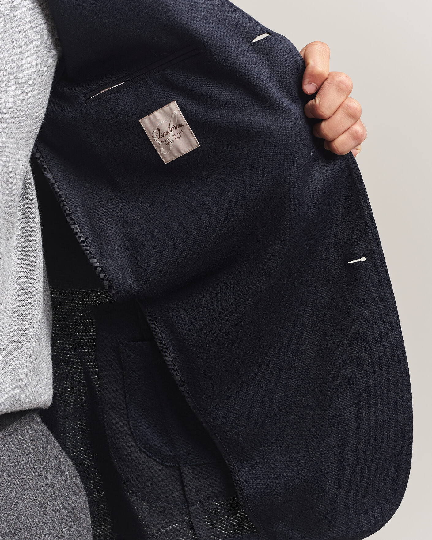 Herre | Blazere & jakker | Stenströms | Wool Jersey Blazer Navy