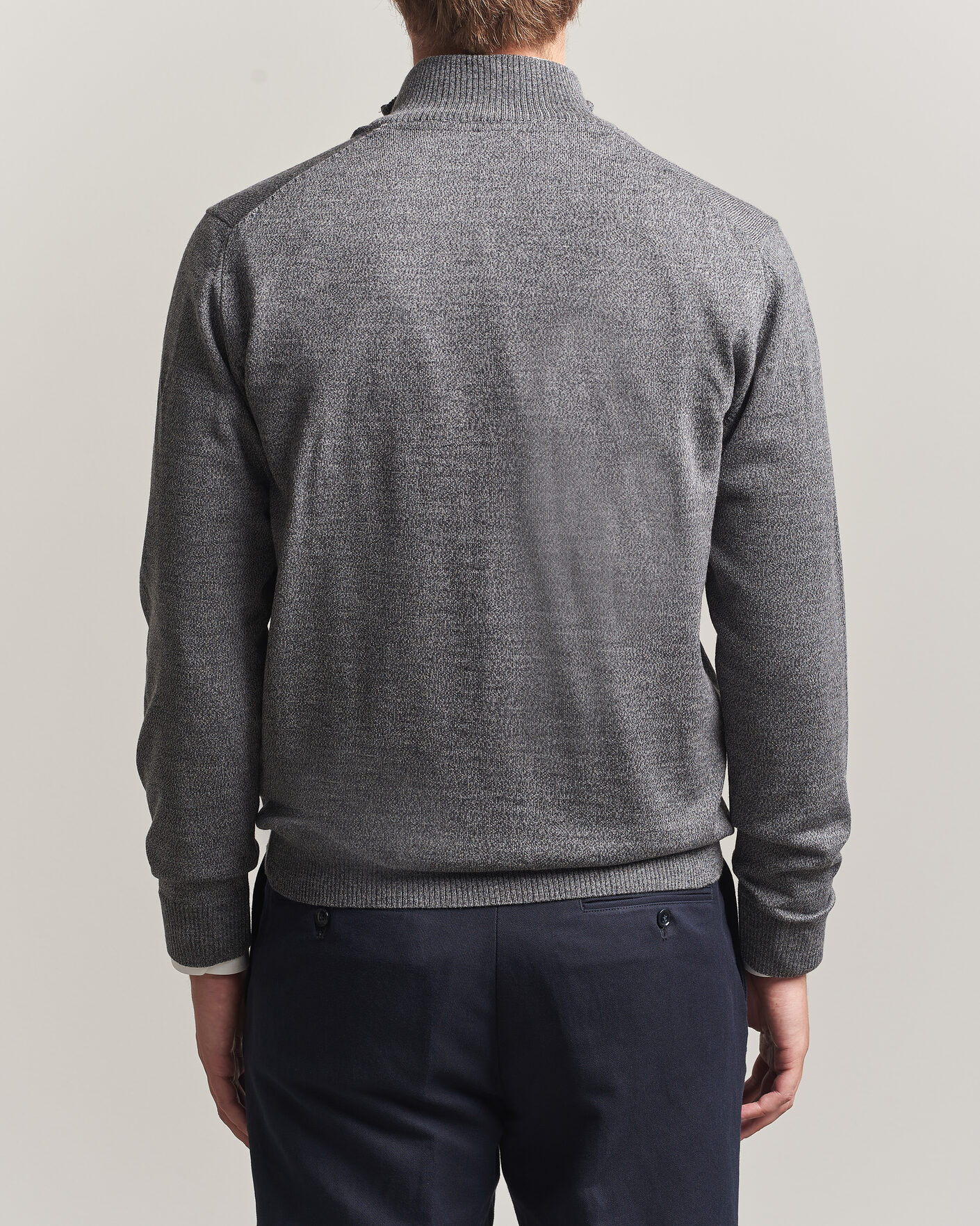 Herre | Trøjer | Stenströms | Merino Full Zip Grey