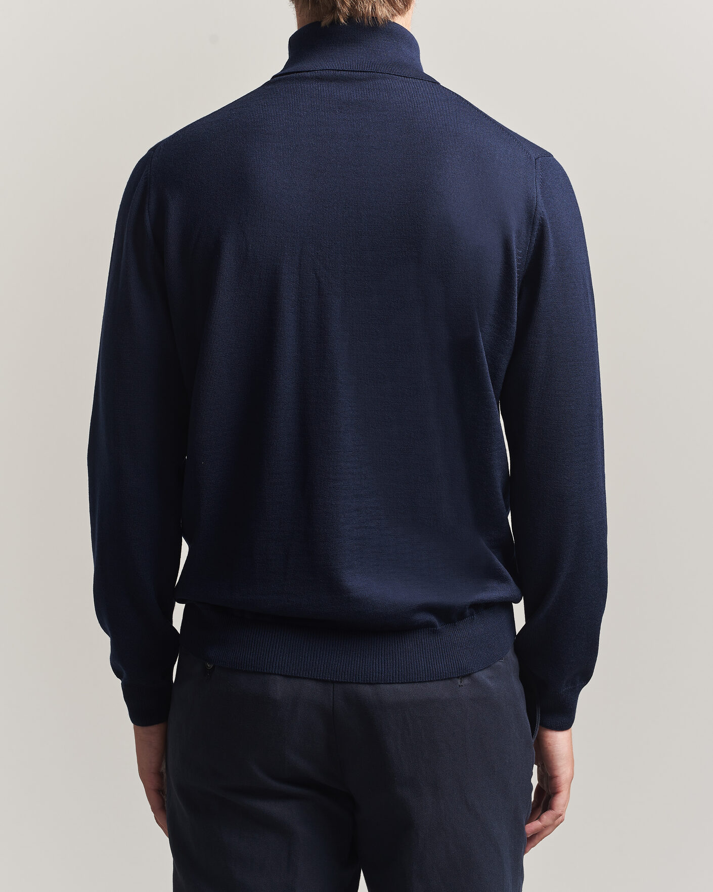 Herre | Trøjer | Stenströms | Merino Rollneck Navy