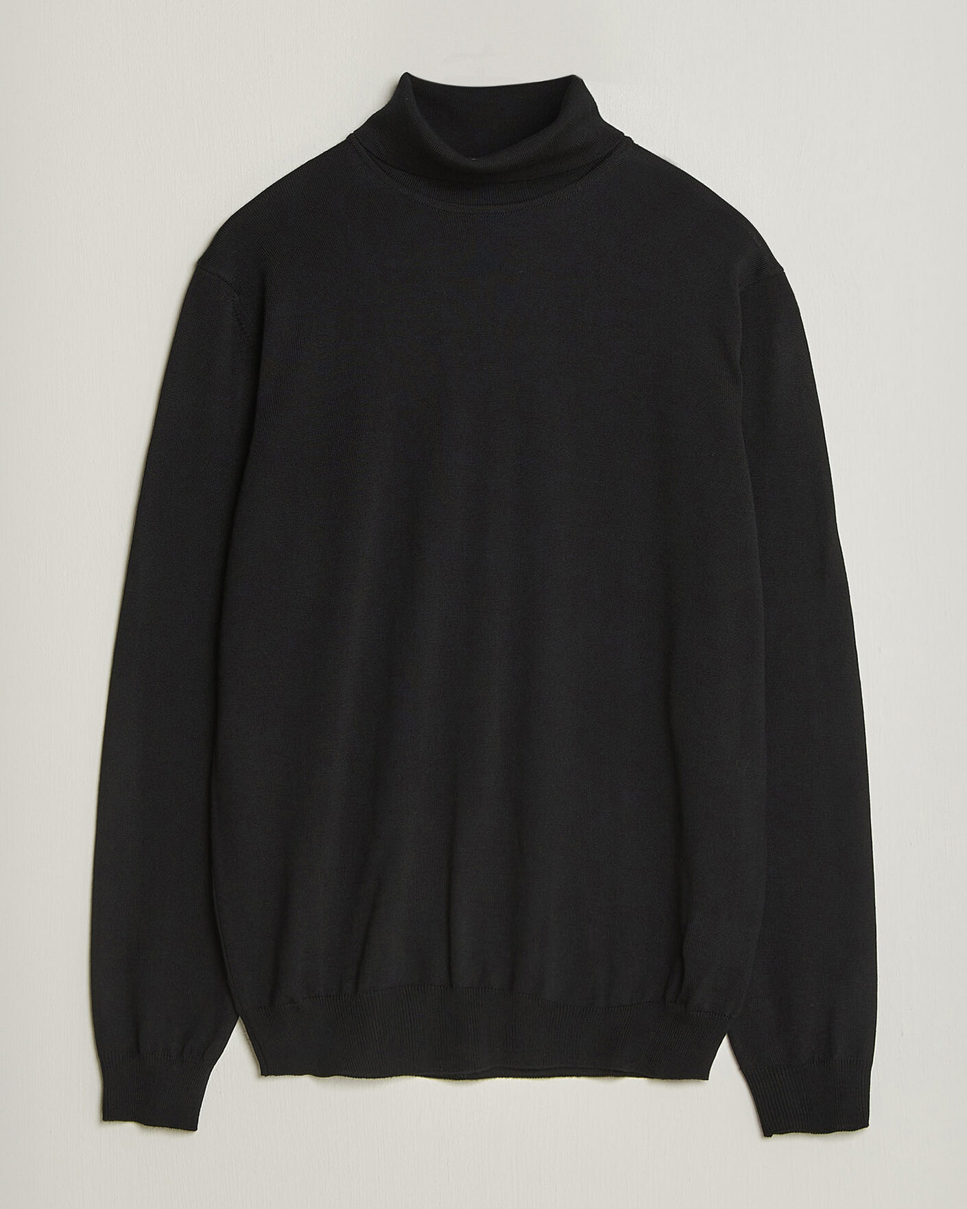 Herre | Trøjer | Stenströms | Merino Rollneck Black