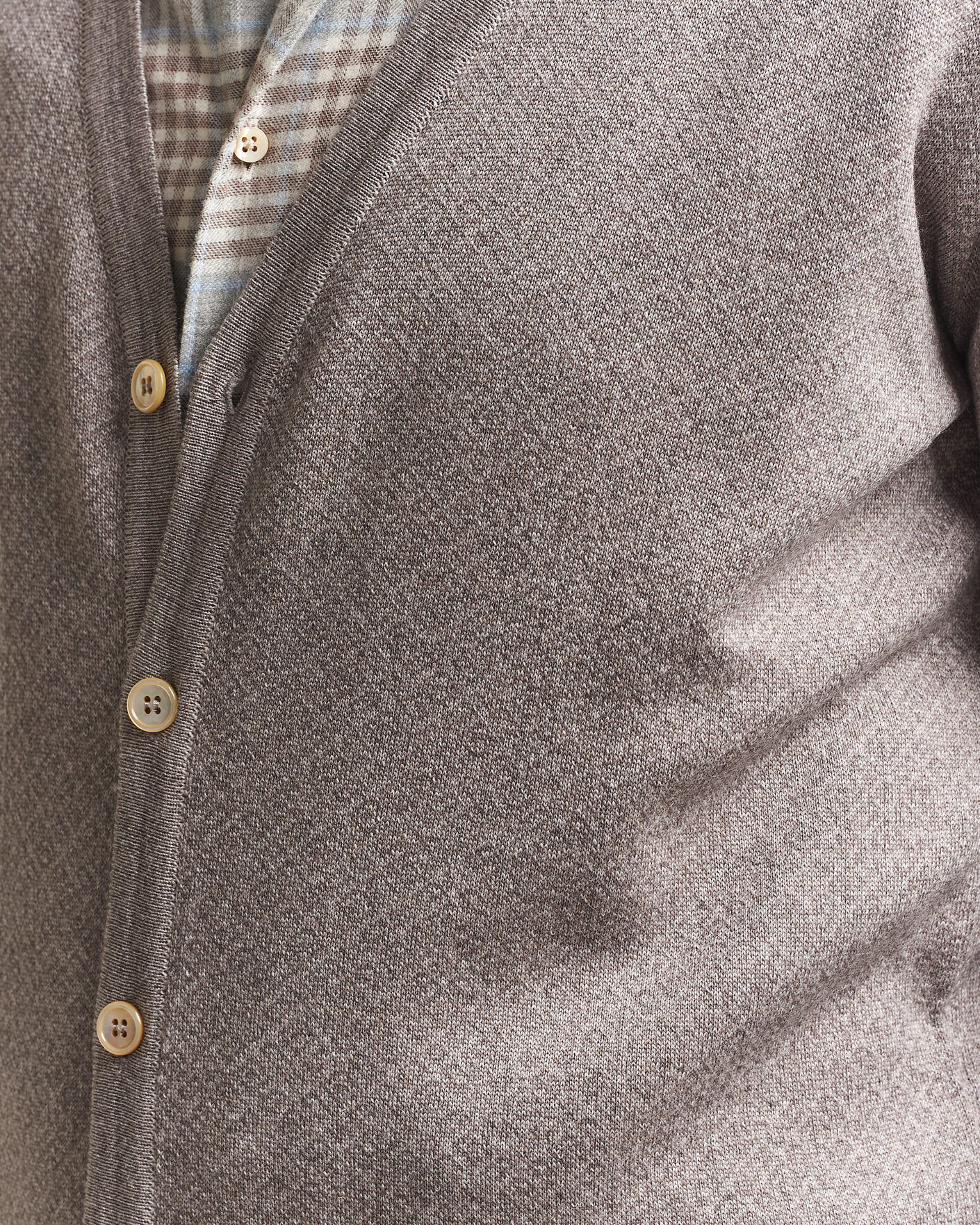 Herre | Trøjer | Stenströms | Merino Jaquard Cardigan Beige