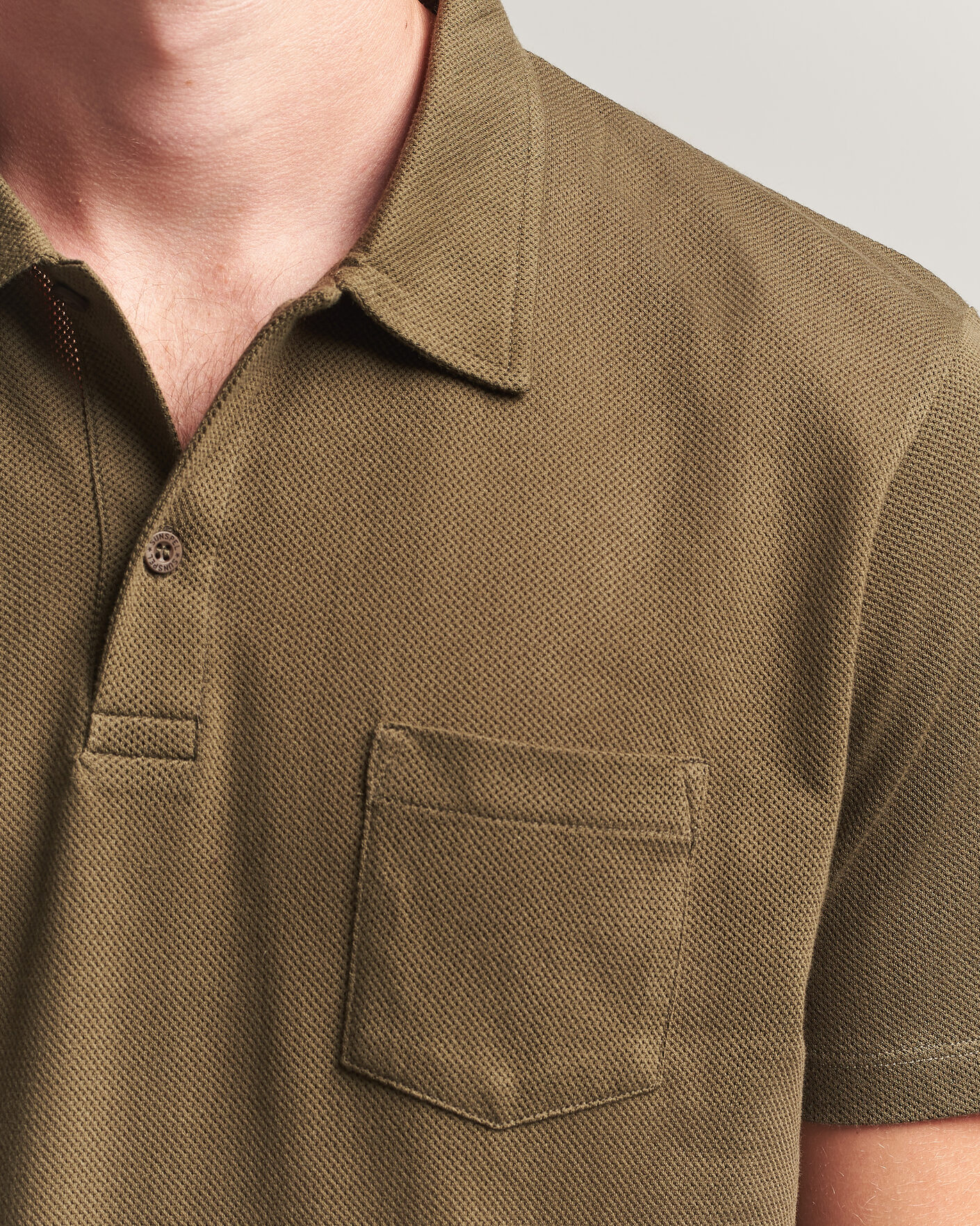 Herre | Polotrøjer | Sunspel | Riviera Polo Shirt Loden Green