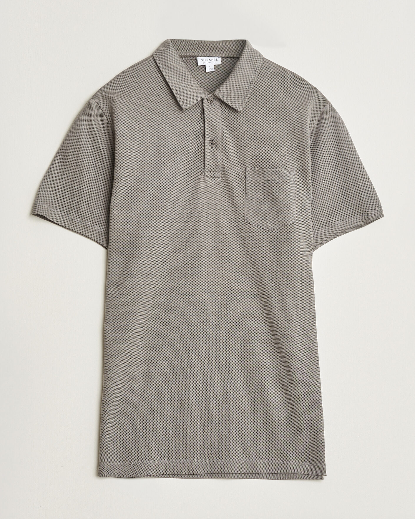 Herre | Polotrøjer | Sunspel | Riviera Polo Shirt Smoke Grey