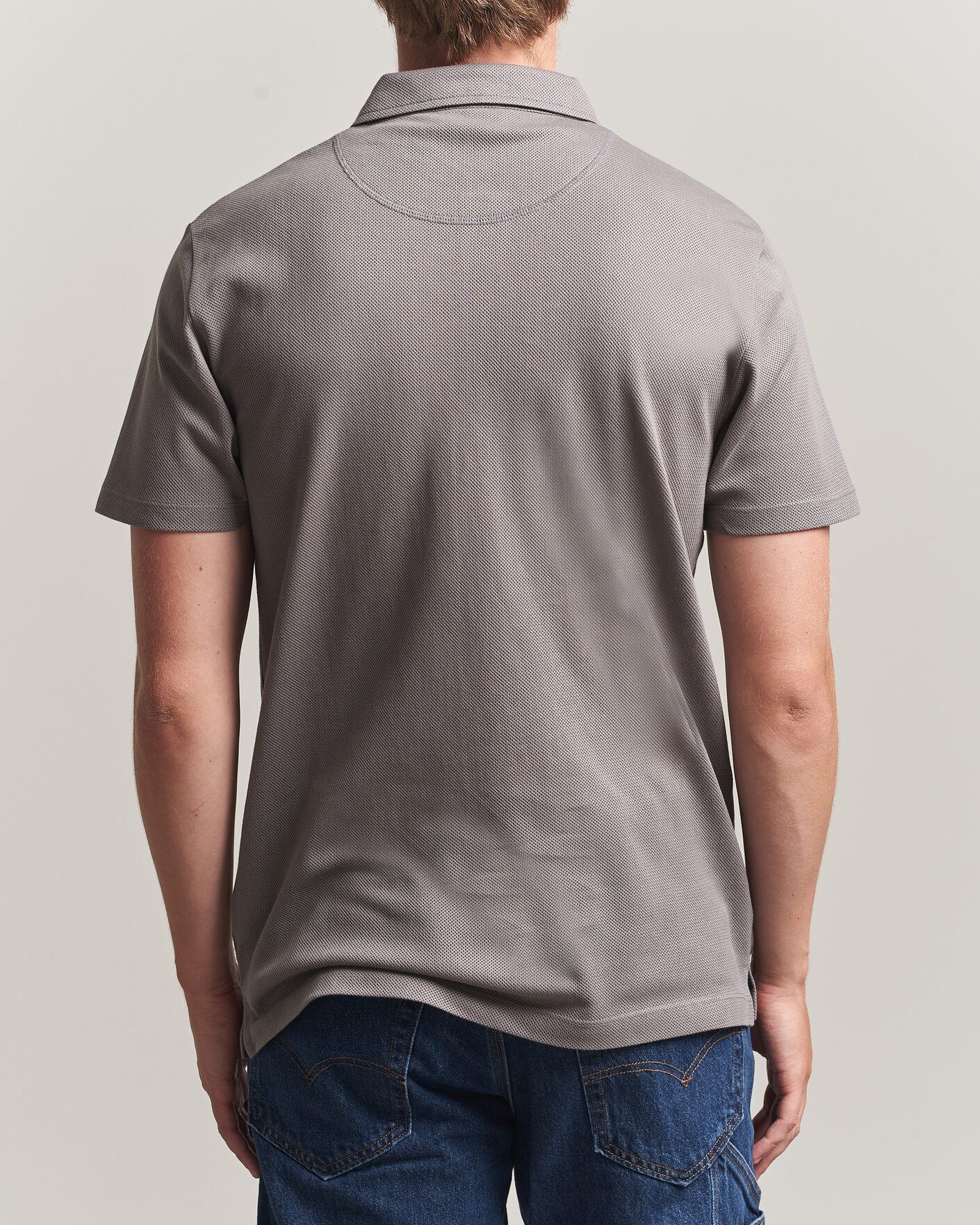 Herre | Polotrøjer | Sunspel | Riviera Polo Shirt Smoke Grey