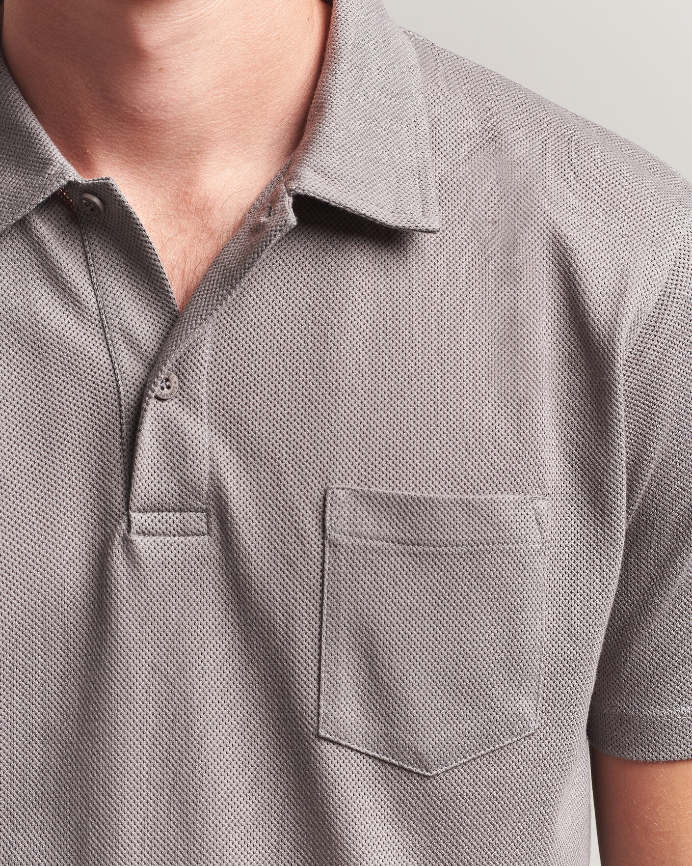 Herre | Polotrøjer | Sunspel | Riviera Polo Shirt Smoke Grey