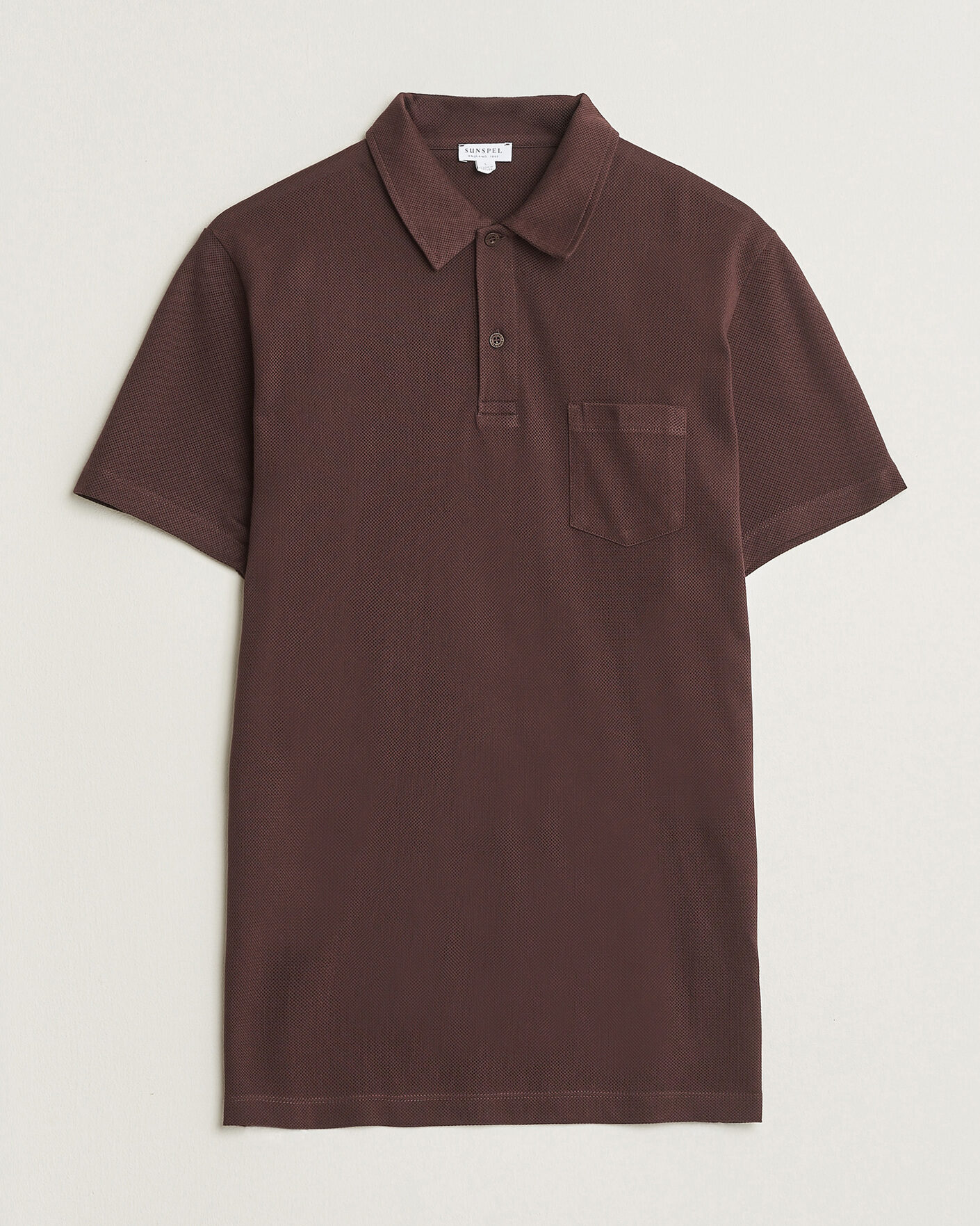Herre | Polotrøjer | Sunspel | Riviera Polo Shirt Dark Brown