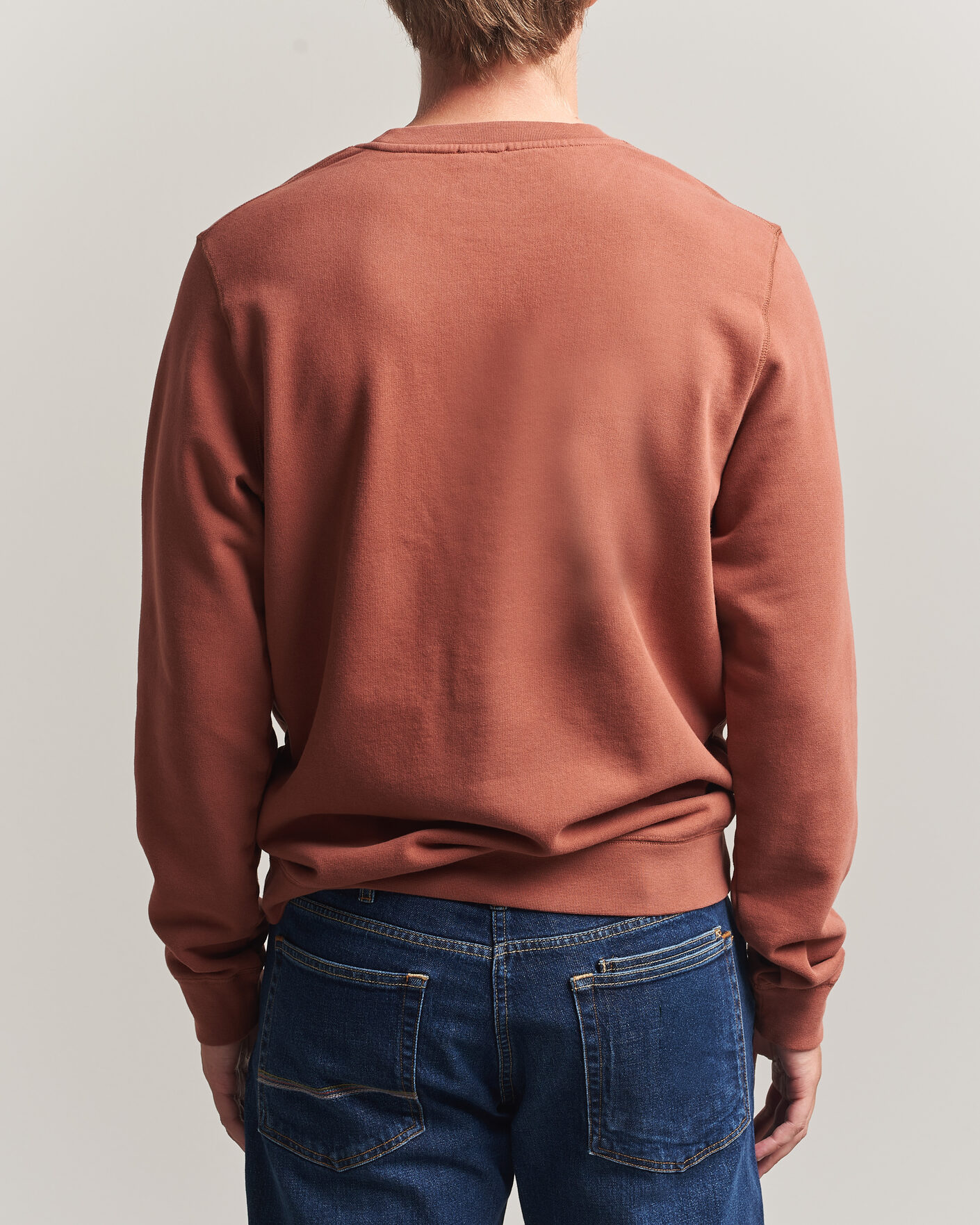Herre | Trøjer | Sunspel | Loopback Sweatshirt Dark Tabacco