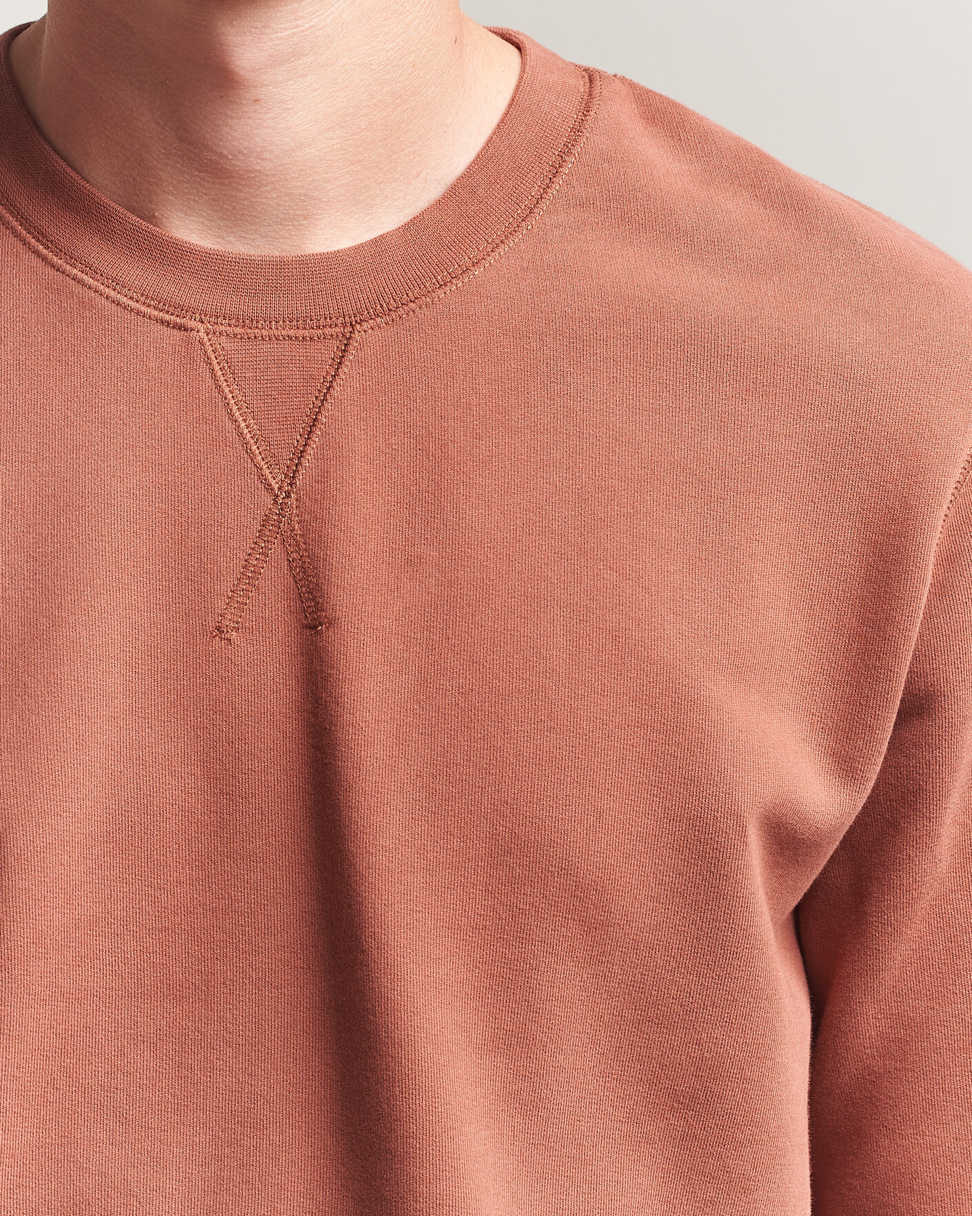 Herre | Trøjer | Sunspel | Loopback Sweatshirt Dark Tabacco