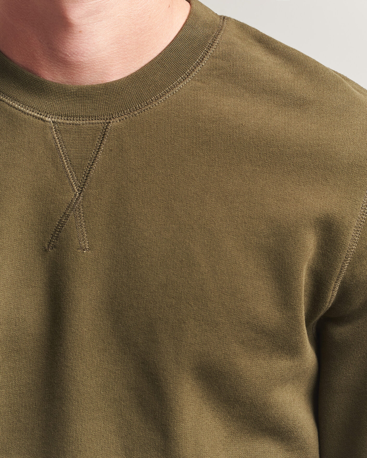 Herre | Trøjer | Sunspel | Loopback Sweatshirt Loden Green