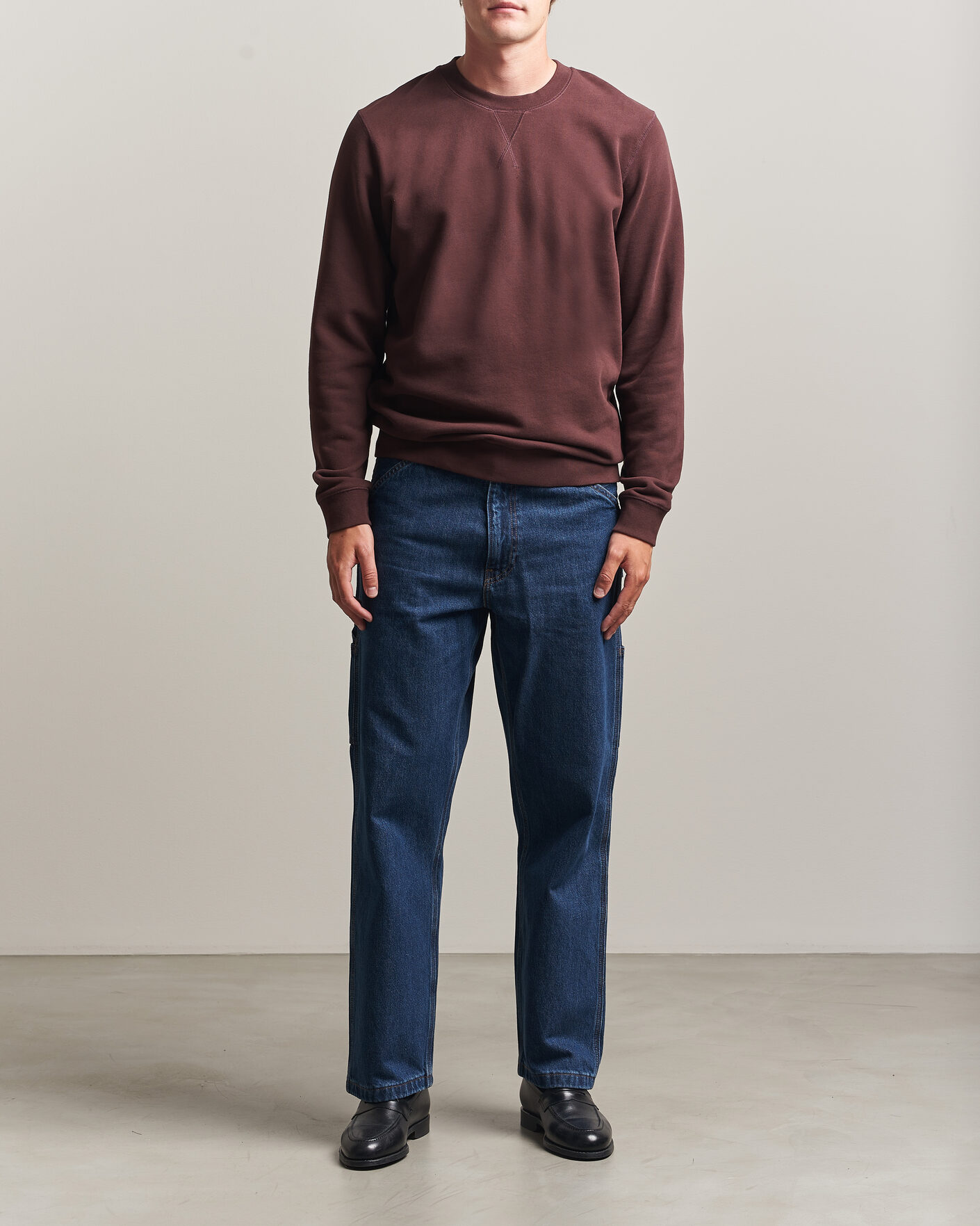 Herre | Trøjer | Sunspel | Loopback Sweatshirt Dark Brown