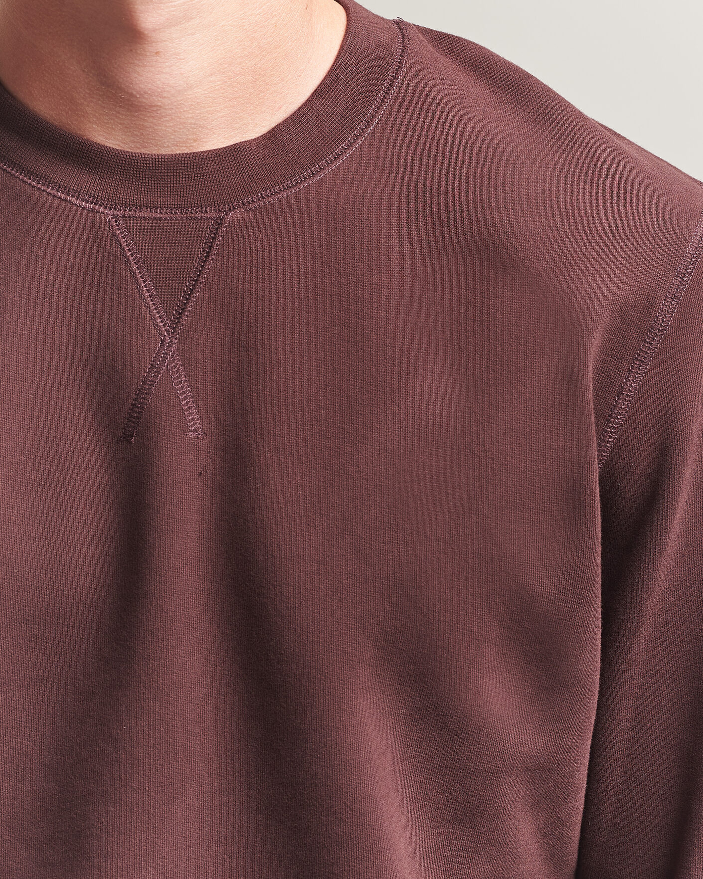 Herre | Trøjer | Sunspel | Loopback Sweatshirt Dark Brown