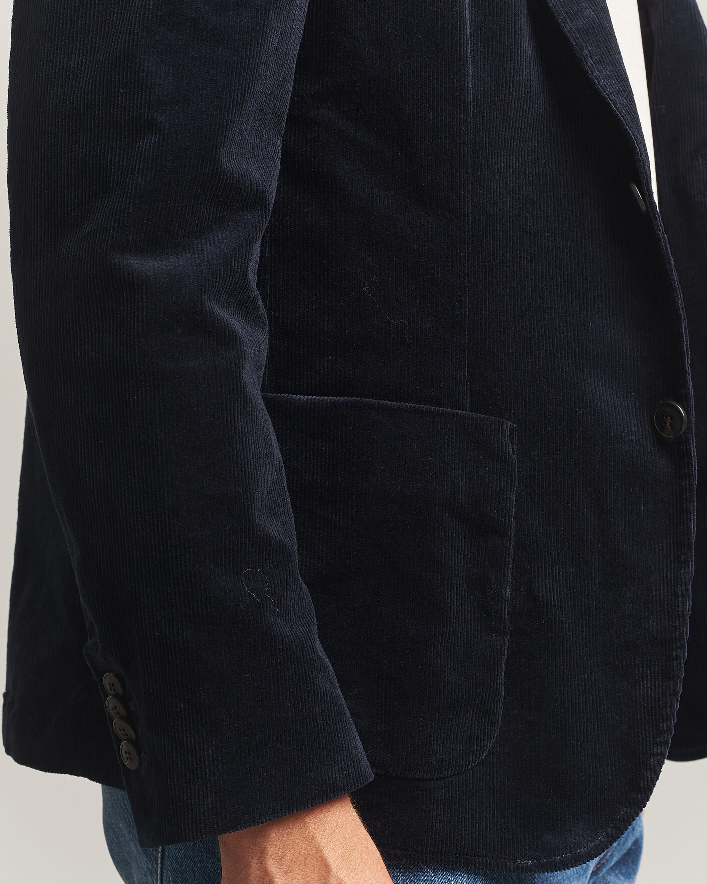 Herre | Blazere & jakker | Sunspel | Relaxed Corduroy Blazer Navy