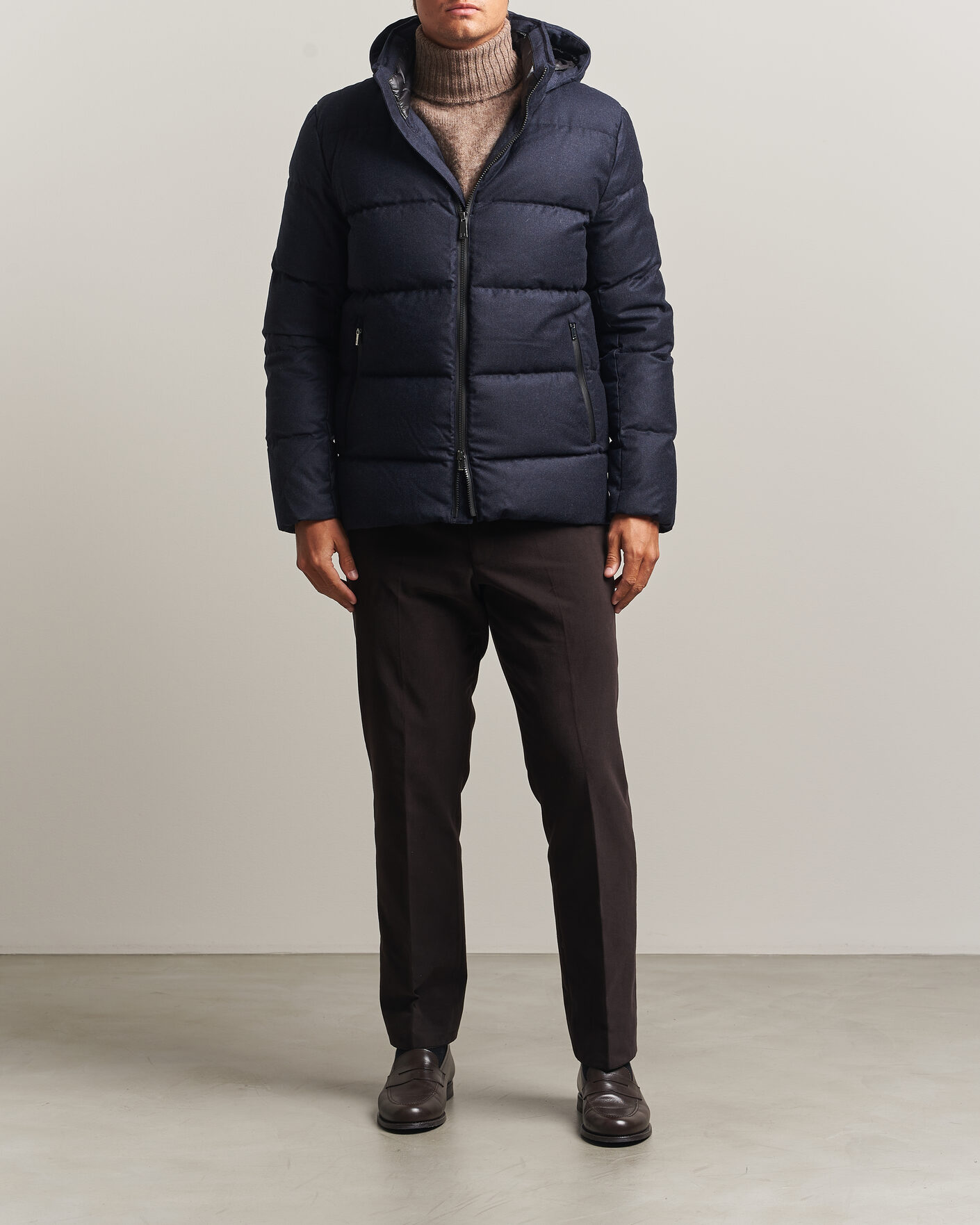 Herre | Jakker | UBR | Concord Jacket Savile Navy Melange Wool