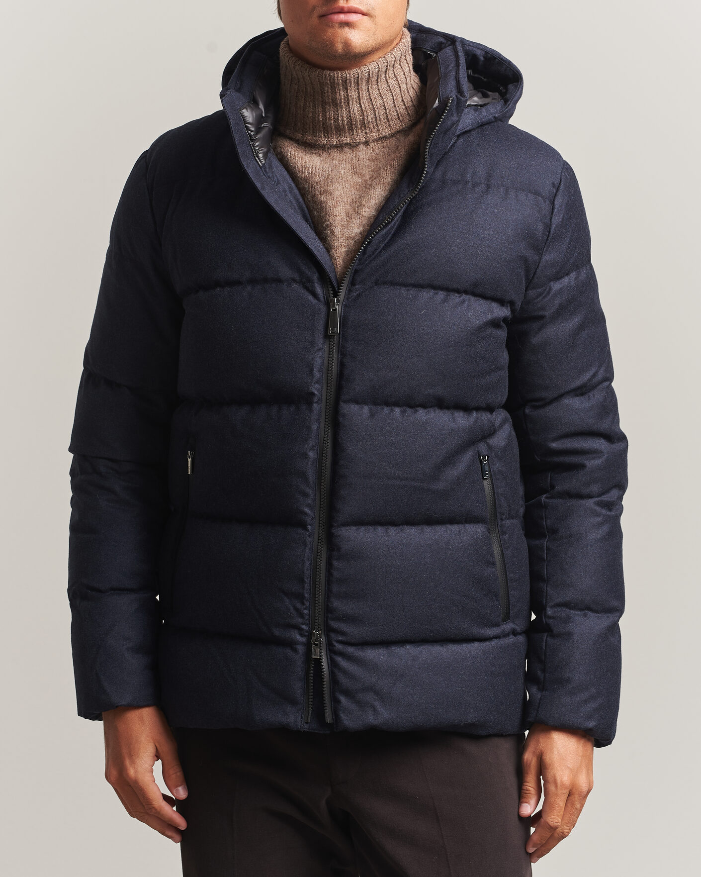 Herre | Jakker | UBR | Concord Jacket Savile Navy Melange Wool