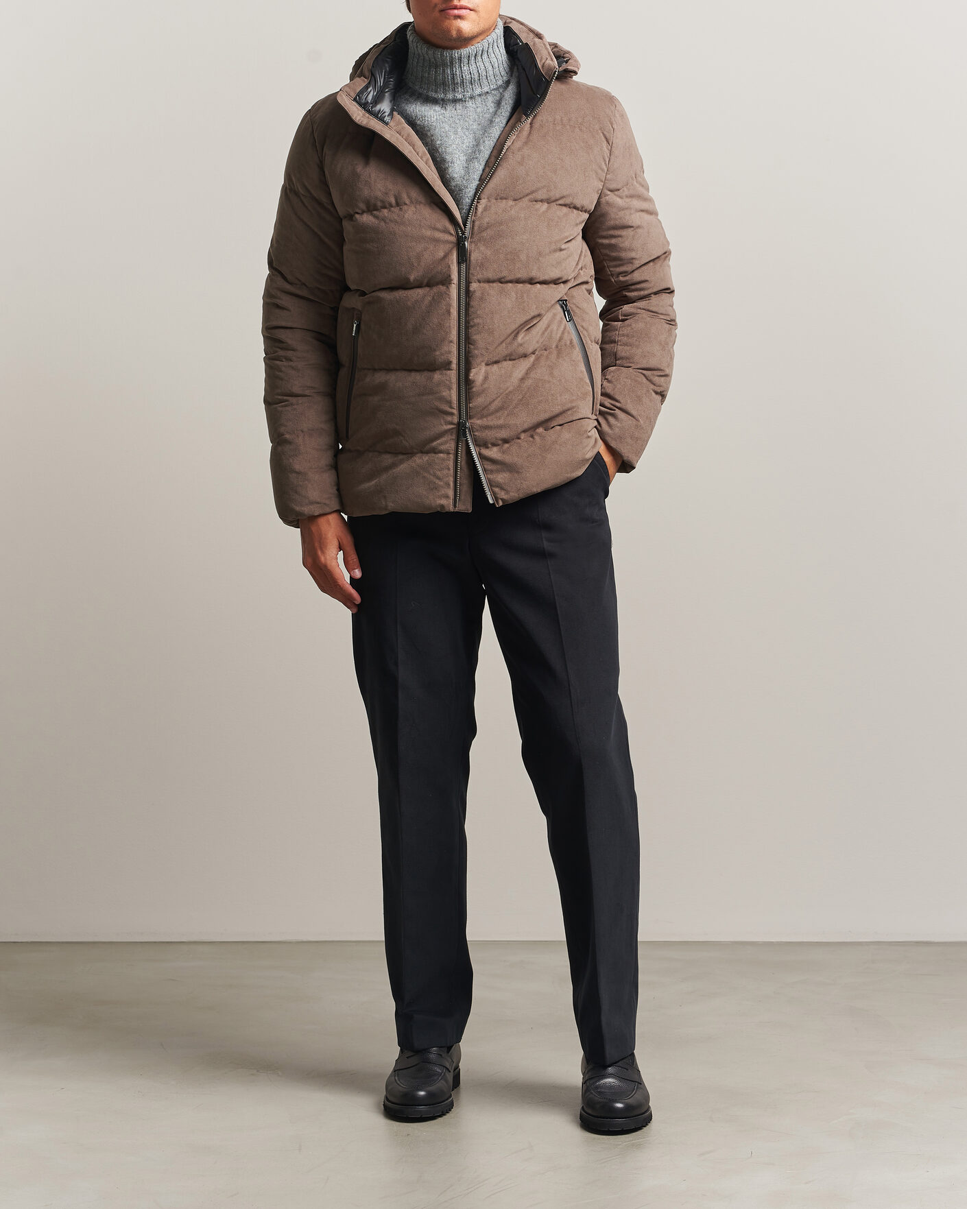 Herre | Jakker | UBR | Concord Jacket Savile Neo Suede Sand