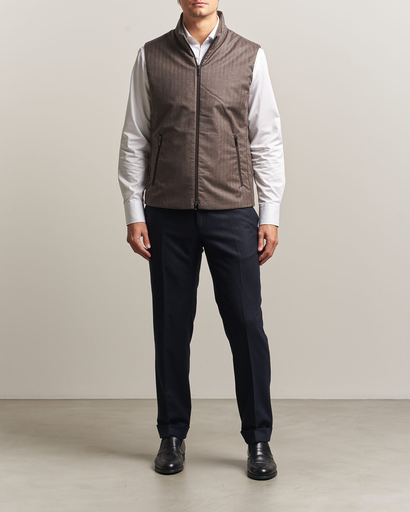 Herre | Veste | UBR | Raptor Lightweight Vest Savile Brown Herringbone