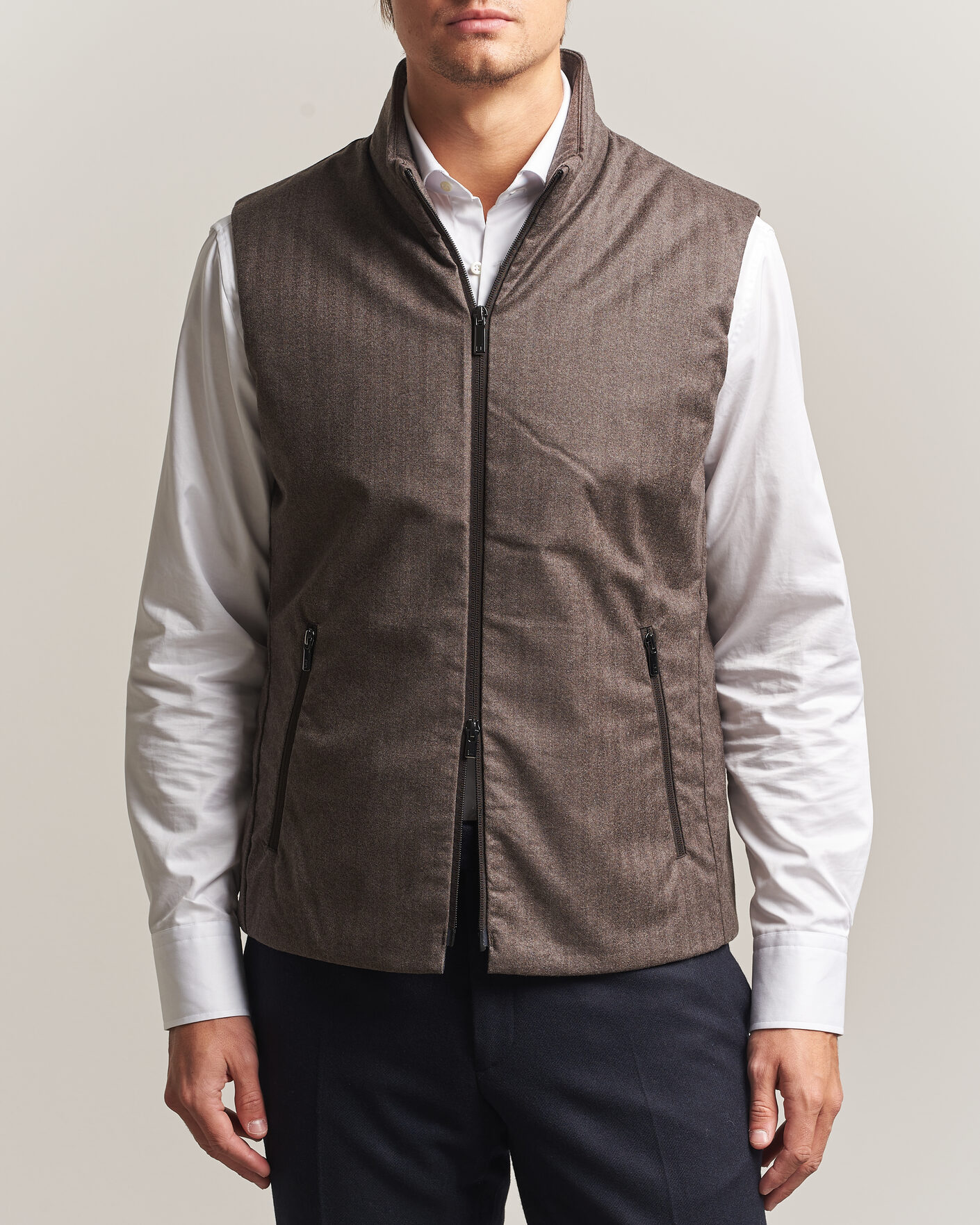 Herre | Veste | UBR | Raptor Lightweight Vest Savile Brown Herringbone