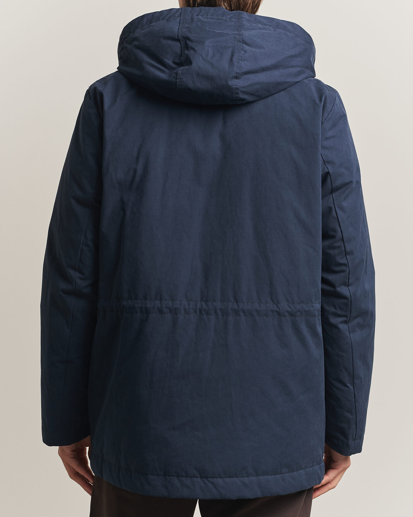 Herre | Jakker | Woolrich | Mountain Cloth Parka Melton Blue