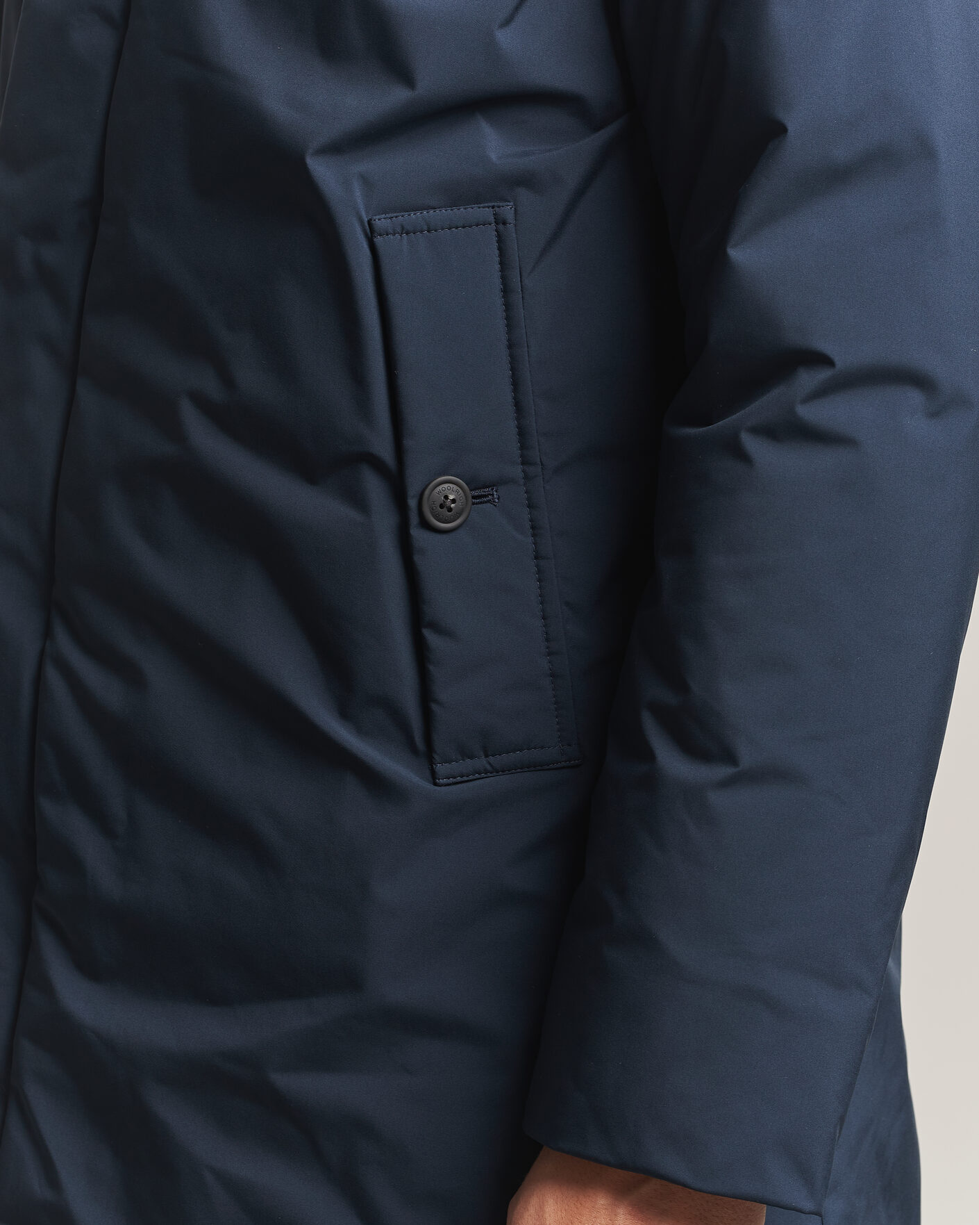 Herre | Jakker | Woolrich | Cloud Lamar Light Padded Coat Melton Blue