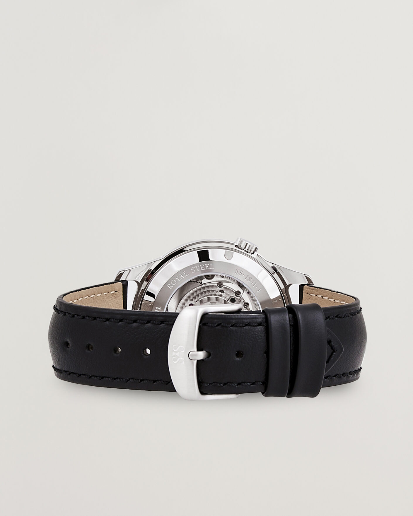 Herre | Sjöö Sandström Royal Steel 41mm Black Calf | Sjöö Sandström | Royal Steel 41mm Black Calf