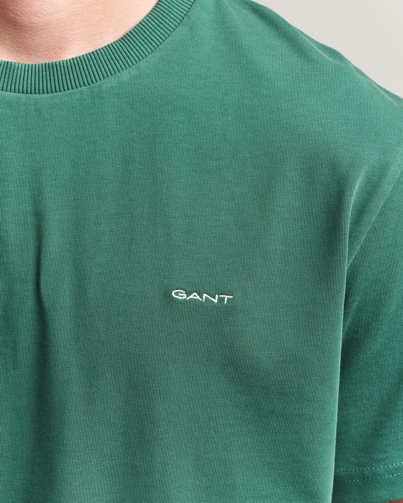 Herre | T-Shirts | Gant | Tournament Crew Neck T-Shirt Green